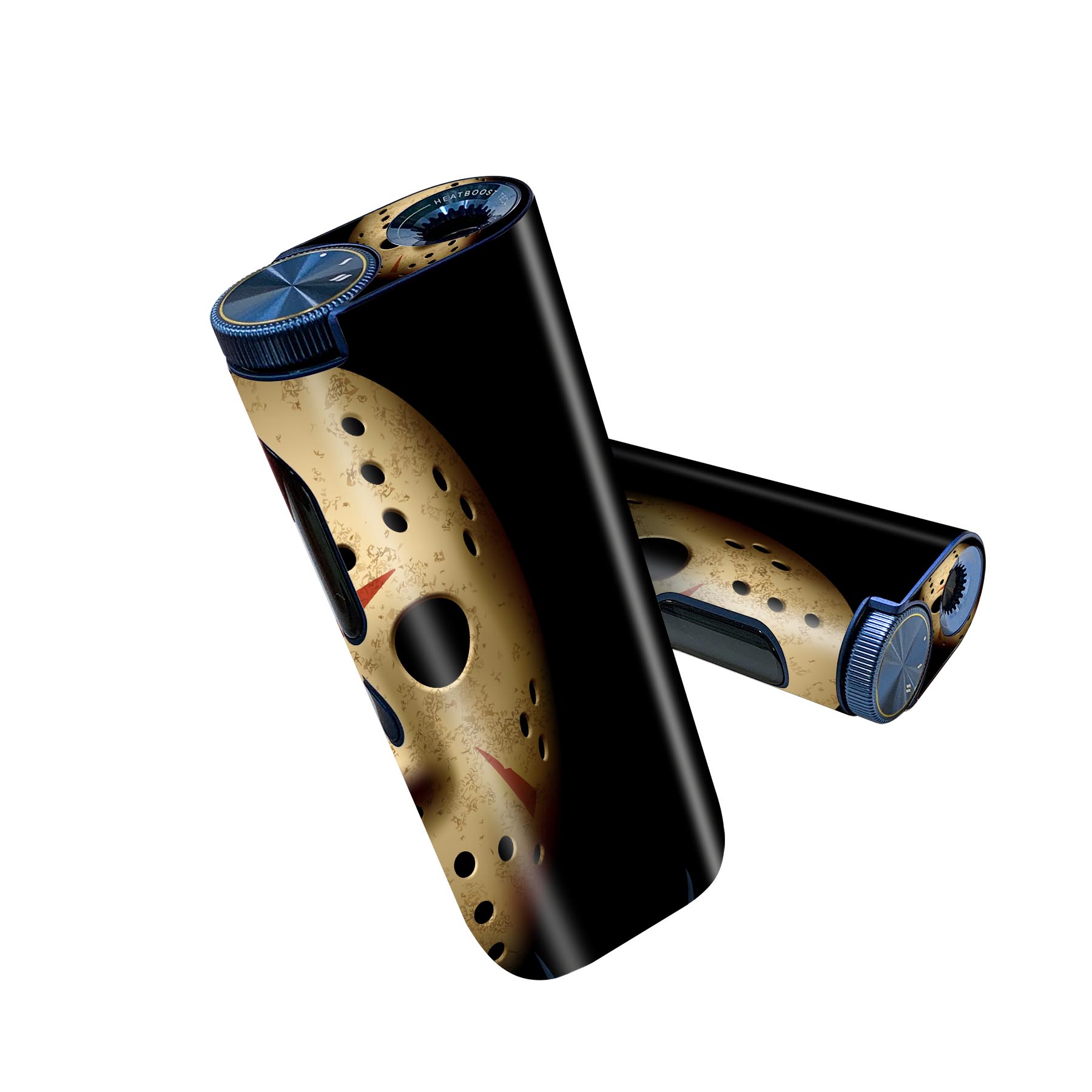 glo hyper pro 用 デザインスキンシール 側面2枚 天面3枚 セット 360°カバー ケース 保護 グロー ハイパー プロ グロウ ステッカー デコ アクセサリー 001054 ジェイソン　マスク