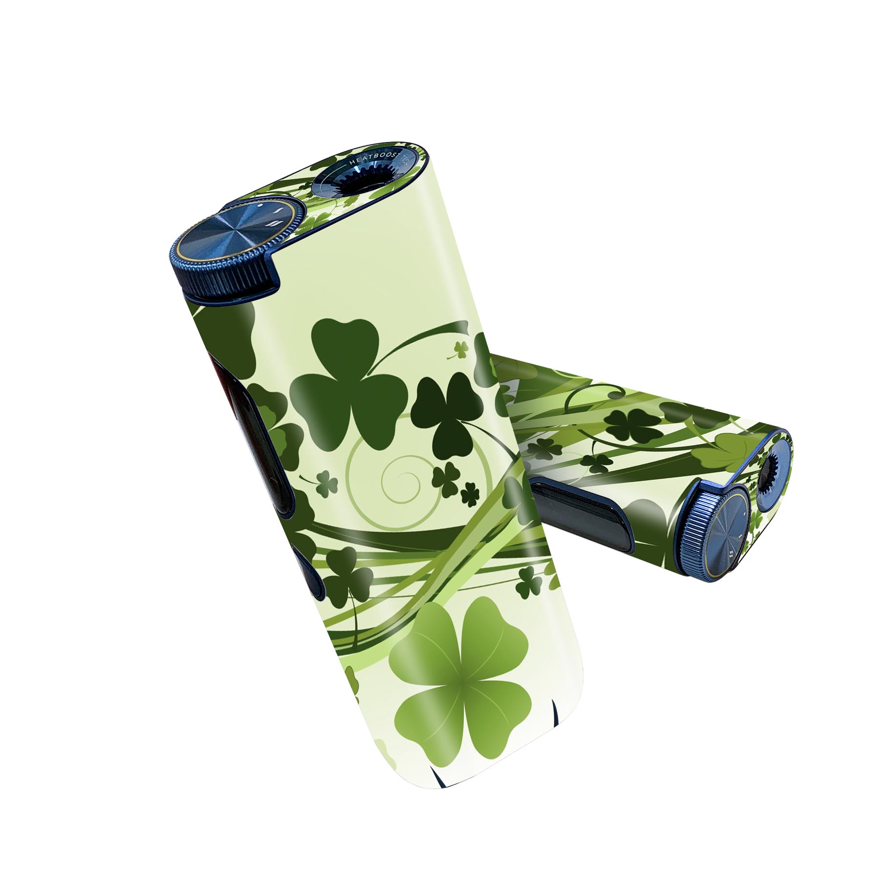 glo hyper pro 用 デザインスキンシール 側面2枚 天面3枚 セット 360°カバー ケース 保護 グロー ハイパー プロ グロウ ステッカー デコ アクセサリー 001315 クローバー 植物