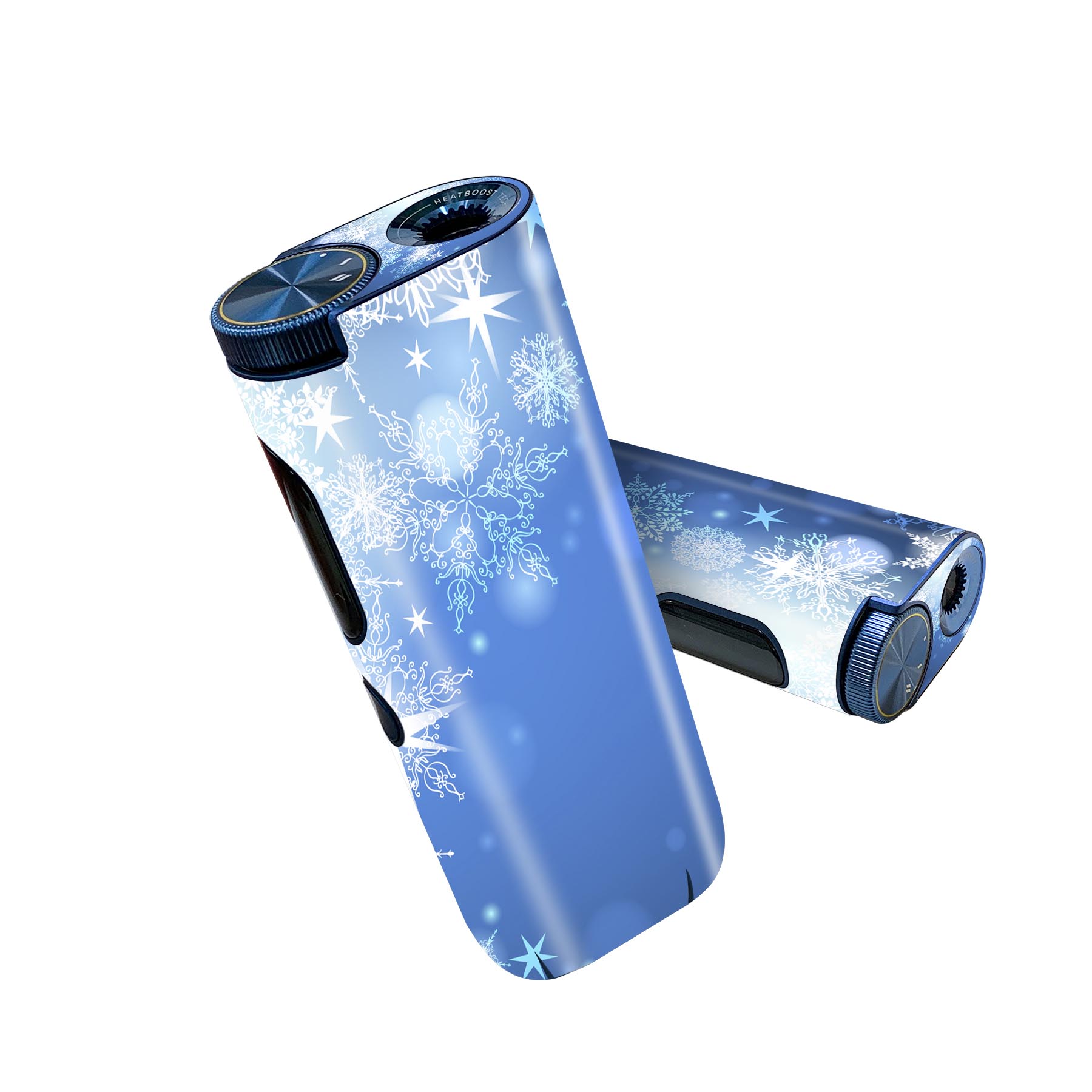 glo hyper pro 用 デザインスキンシール 側面2枚 天面3枚 セット 360°カバー ケース 保護 グロー ハイパー プロ グロウ ステッカー デコ アクセサリー 001514 冬　雪