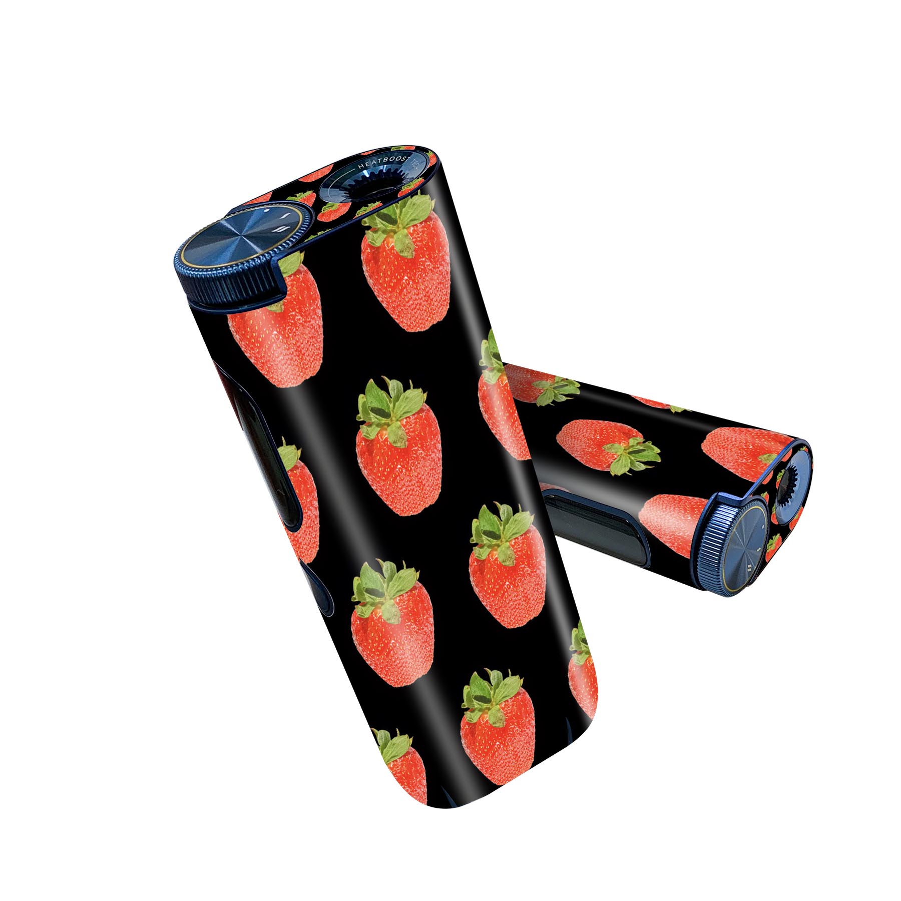 glo hyper pro 用 デザインスキンシール 側面2枚 天面3枚 セット 360°カバー ケース 保護 グロー ハイパー プロ グロウ ステッカー デコ アクセサリー 001533 苺 果実