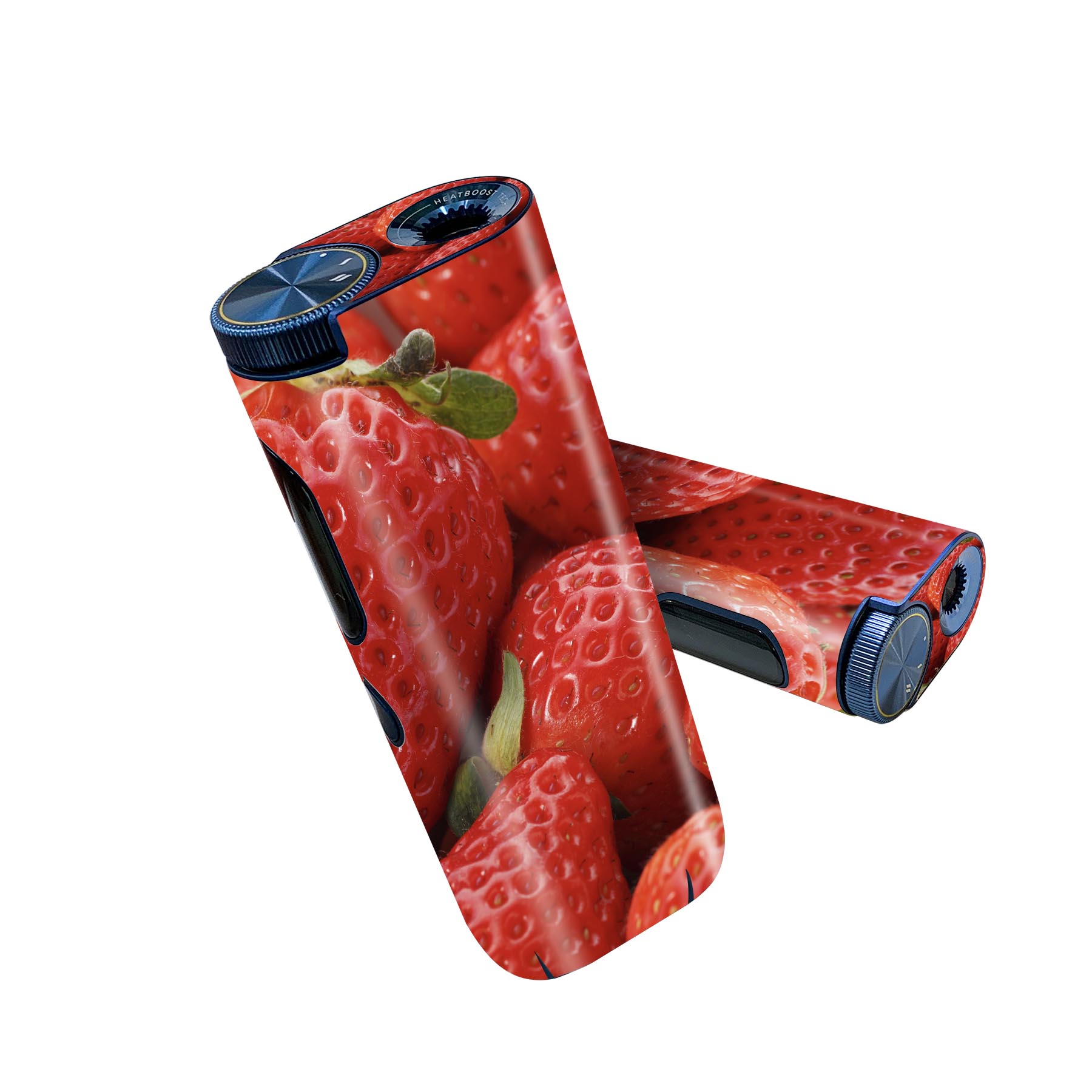 glo hyper pro 用 デザインスキンシール 側面2枚 天面3枚 セット 360°カバー ケース 保護 グロー ハイパー プロ グロウ ステッカー デコ アクセサリー 001592 苺 果実