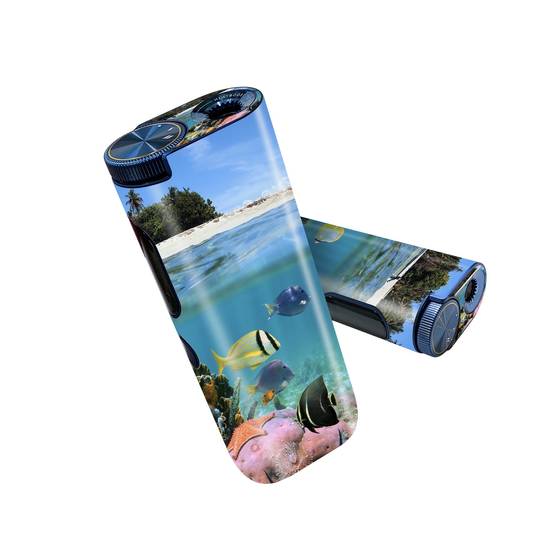 glo hyper pro 用 デザインスキンシール 側面2枚 天面3枚 セット 360°カバー ケース 保護 グロー ハイパー プロ グロウ ステッカー デコ アクセサリー 003328 海　外国　写真　景色