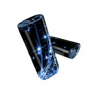 glo hyper pro 用 デザインスキンシール 側面2枚 天面3枚 セット 360°カバー ケース 保護 グロー ハイパー プロ グロウ ステッカー デコ アクセサリー 003399 シンプル 青 キラキラ
