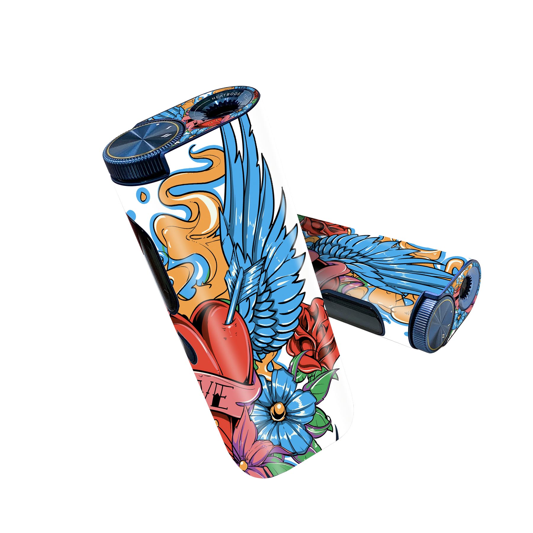 glo hyper pro 用 デザインスキンシール 側面2枚 天面3枚 セット 360°カバー ケース 保護 グロー ハイ..