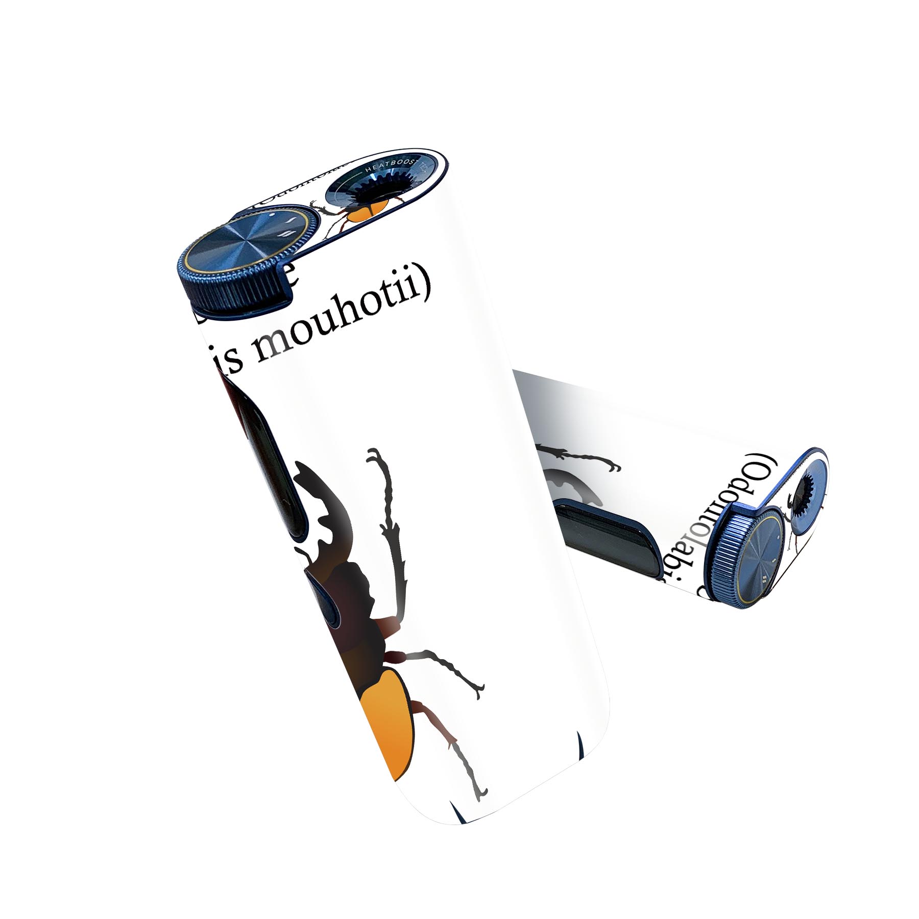 glo hyper pro 用 デザインスキンシール 側面2枚 天面3枚 セット 360°カバー ケース 保護 グロー ハイパー プロ グロウ ステッカー デコ アクセサリー 020008 stag beetle クワガタムシ