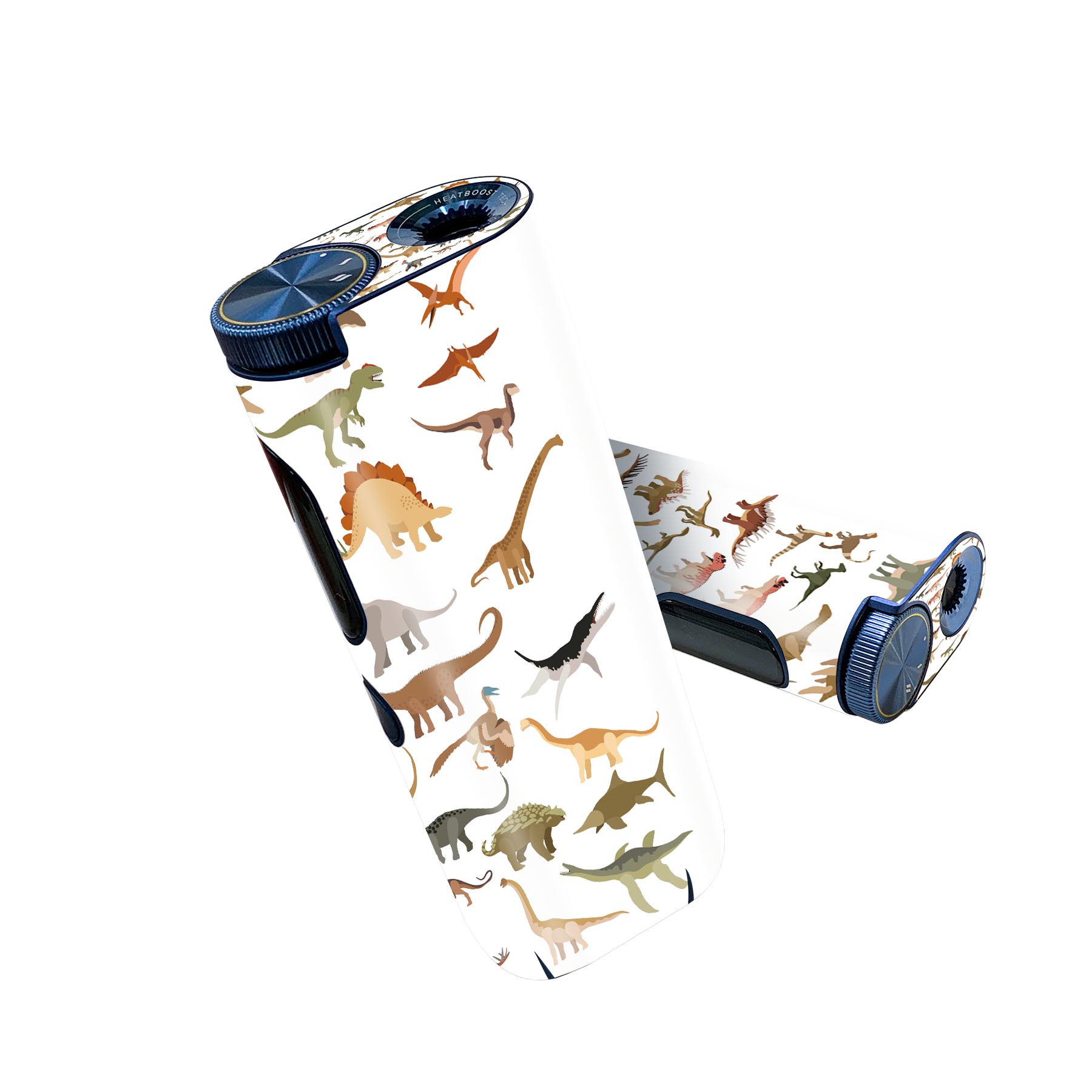 glo hyper pro 用 デザインスキンシール 側面2枚 天面3枚 セット 360°カバー ケース 保護 グロー ハイパー プロ グロウ ステッカー デコ アクセサリー 020031 恐竜 Dinosaurs