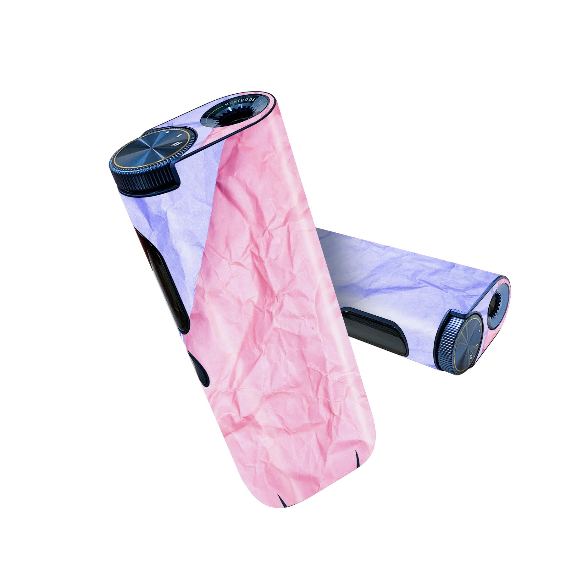 glo hyper pro 用 デザインスキンシール 側面2枚 天面3枚 セット 360°カバー ケース 保護 グロー ハイパー プロ グロウ ステッカー デコ アクセサリー 022932 配色　ペーパー風