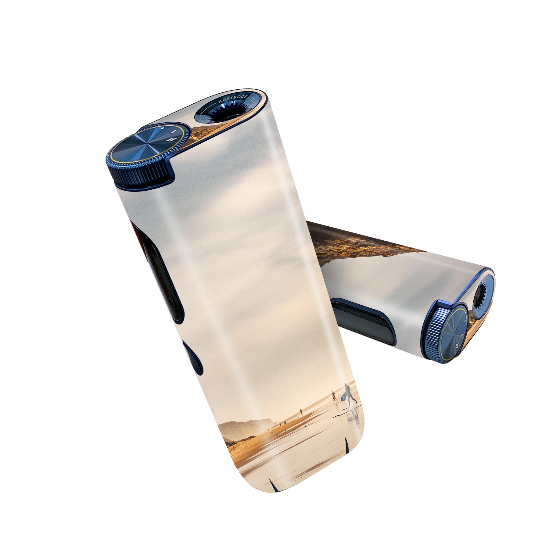 glo hyper pro 用 デザインスキンシール 側面2枚 天面3枚 セット 360°カバー ケース 保護 グロー ハイパー プロ グロウ ステッカー デコ アクセサリー 022953 サーフィン　海　写真　岩