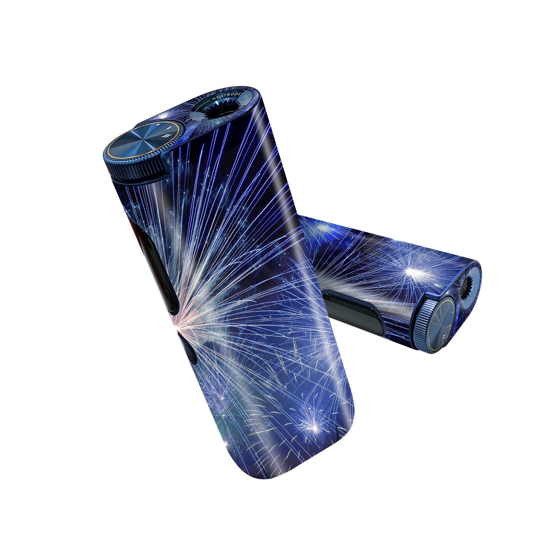 楽天スマコレglo hyper pro 用 デザインスキンシール 側面2枚 天面3枚 セット 360°カバー ケース 保護 グロー ハイパー プロ グロウ ステッカー デコ アクセサリー 023280 花火　写真