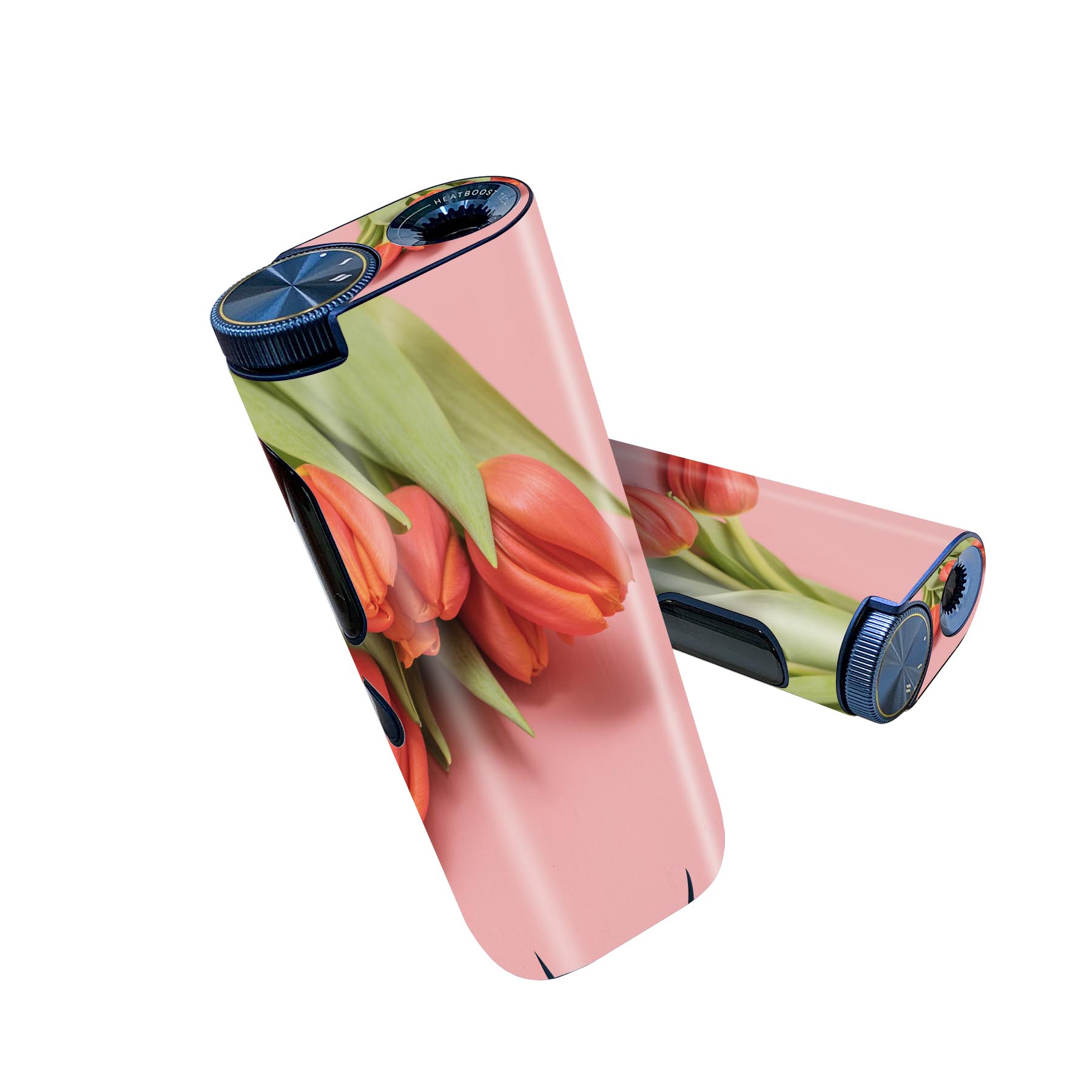 glo hyper pro 用 デザインスキンシール 側面2枚 天面3枚 セット 360°カバー ケース 保護 グロー ハイパー プロ グロウ ステッカー デコ アクセサリー 023309 花 フラワー チューリップ 写真