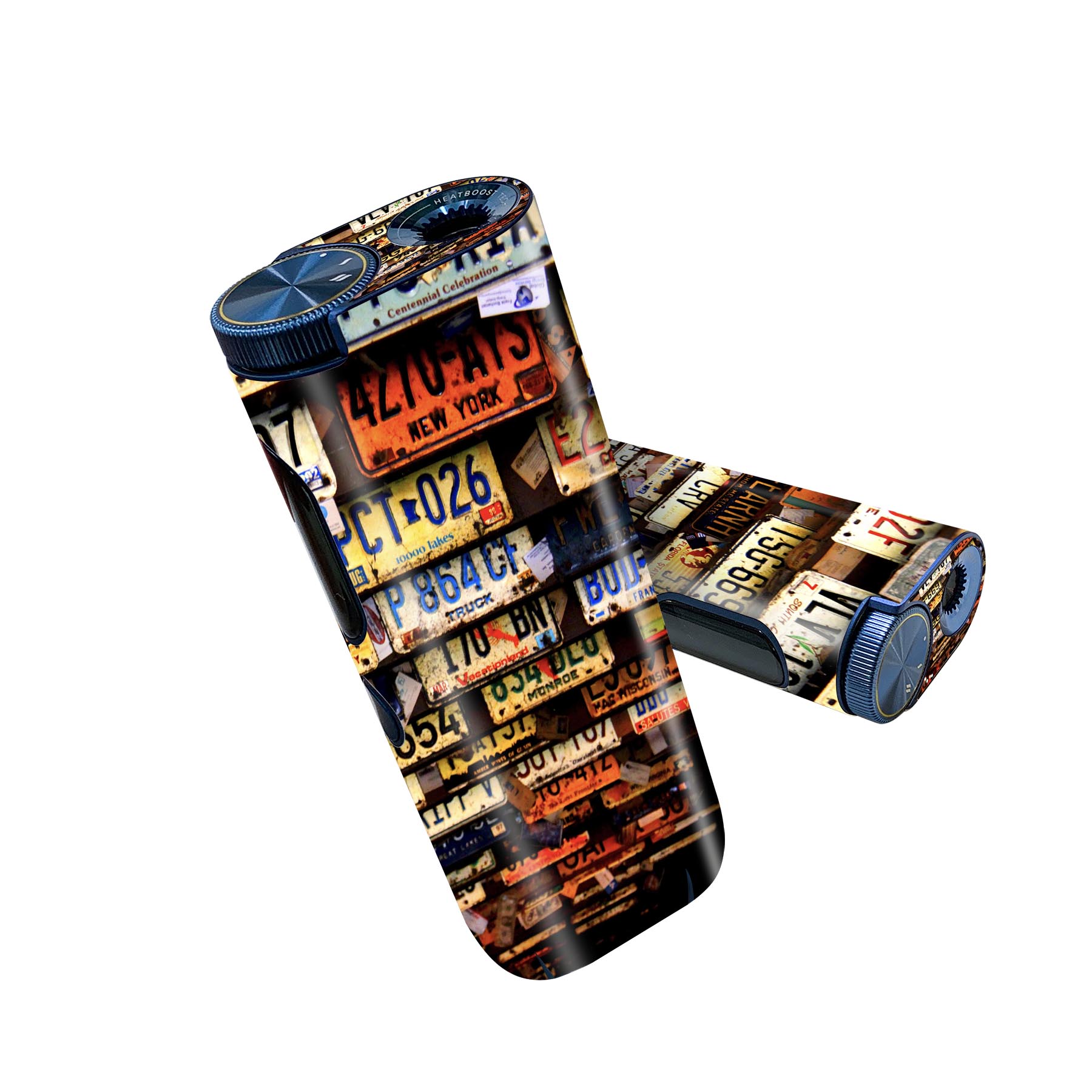 glo hyper pro 用 デザインスキンシール 側面2枚 天面3枚 セット 360°カバー ケース 保護 グロー ハイパー プロ グロウ ステッカー デコ アクセサリー 023517 ナンバープレート　写真