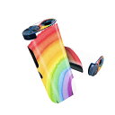 glo hyper pro 用 デザインスキンシール 側面2枚 天面3枚 セット 360°カバー ケース 保護 グロー ハイパー プロ グロウ ステッカー デコ アクセサリー 023713 虹 レインボー