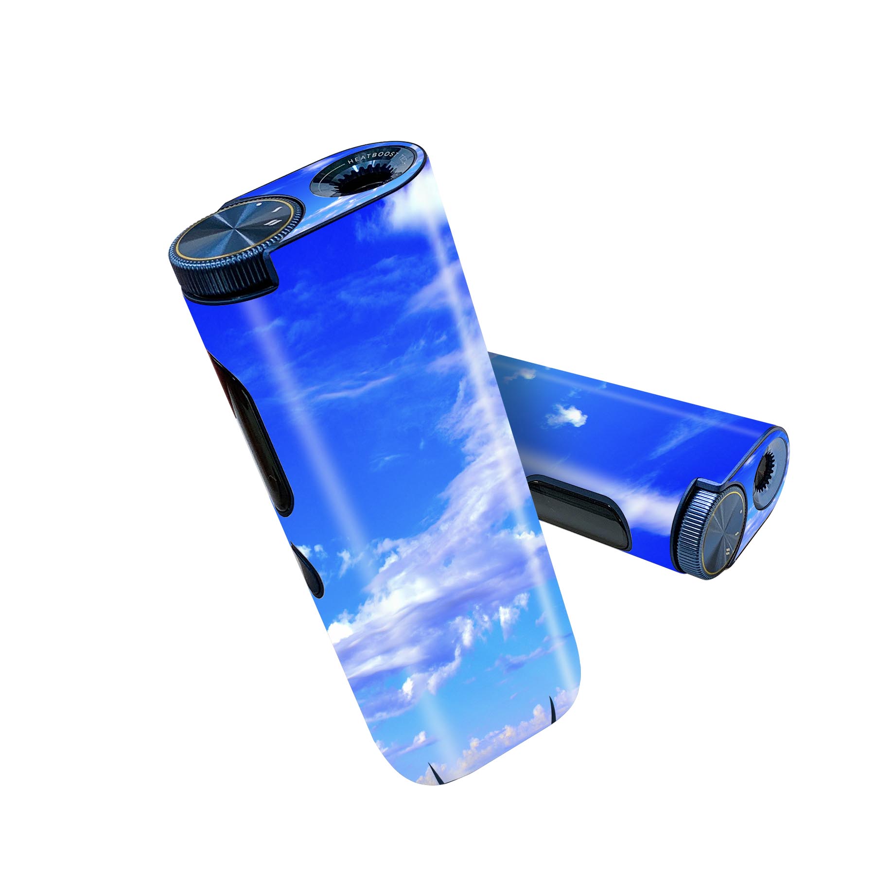 glo hyper pro 用 デザインスキンシール 側面2枚 天面3枚 セット 360°カバー ケース 保護 グロー ハイパー プロ グロウ ステッカー デコ アクセサリー 023803 空　雲　写真