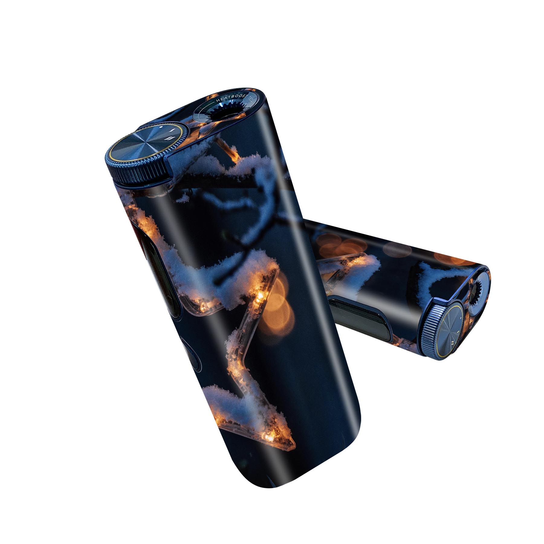 glo hyper pro 用 デザインスキンシール 側面2枚 天面3枚 セット 360°カバー ケース 保護 グロー ハイパー プロ グロウ ステッカー デコ アクセサリー 023831 クリスマス　星