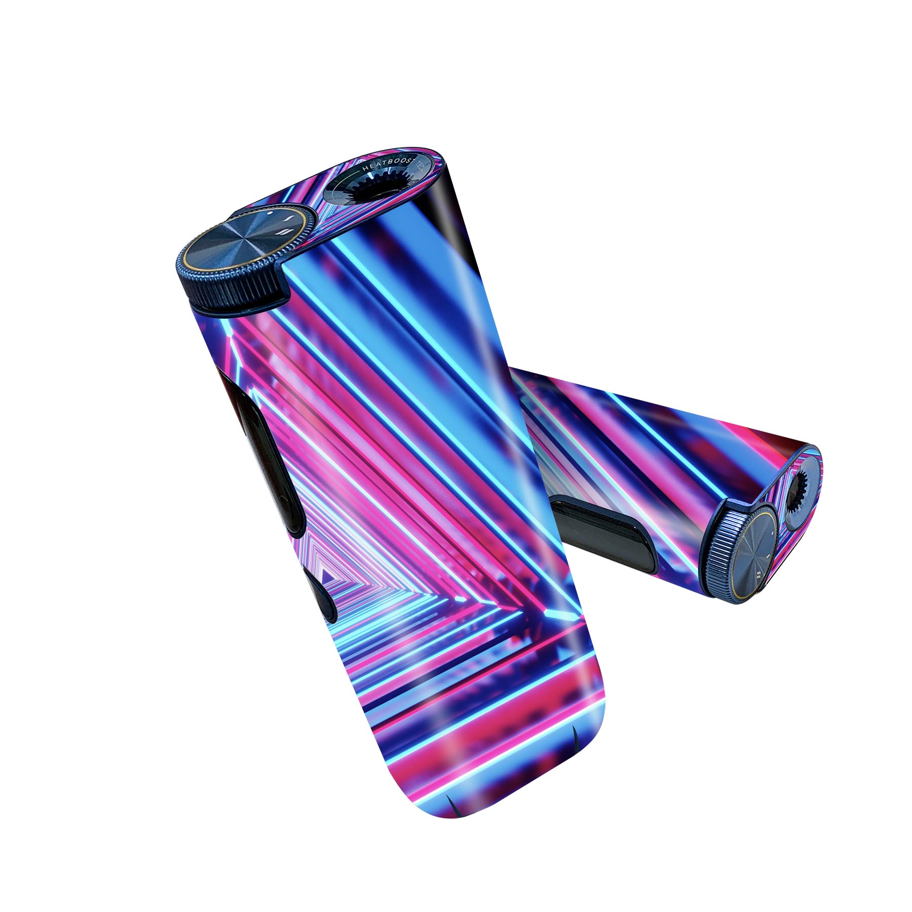 glo hyper pro 用 デザインスキンシール 側面2枚 天面3枚 セット 360°カバー ケース 保護 グロー ハイパー プロ グロウ ステッカー デコ アクセサリー 023921 ネオン　派手