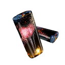 glo hyper pro 用 デザインスキンシール 側面2枚 天面3枚 セット 360°カバー ケース 保護 グロー ハイパー プロ グロウ ステッカー デコ アクセサリー 025769 花火 空