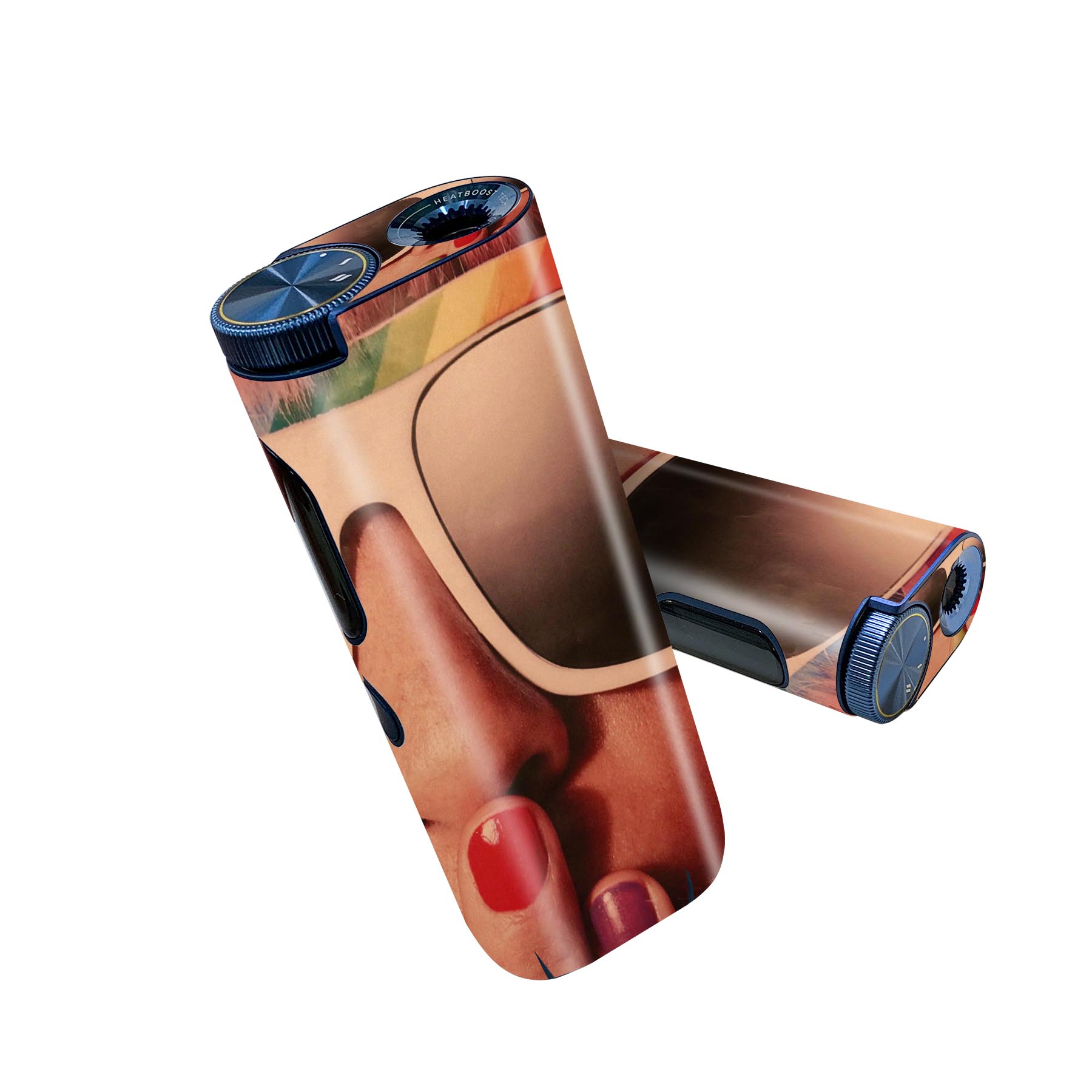 glo hyper pro 用 デザインスキンシール 側面2枚 天面3枚 セット 360°カバー ケース 保護 グロー ハイパー プロ グロウ ステッカー デコ アクセサリー 026044 サングラス ファッション レトロ 女性