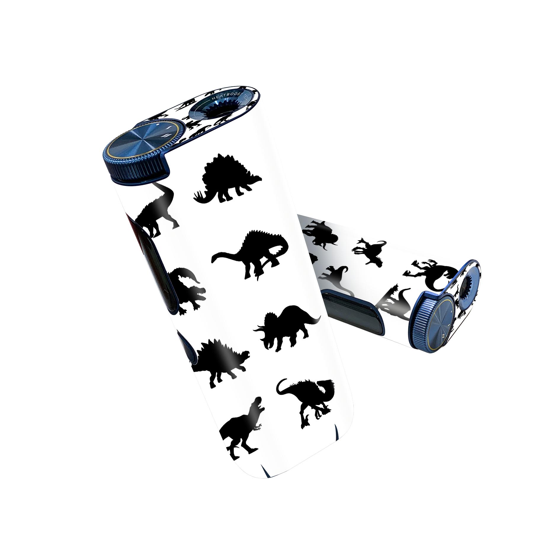 glo hyper pro 用 デザインスキンシール 側面2枚 天面3枚 セット 360°カバー ケース 保護 グロー ハイパー プロ グロウ ステッカー デコ アクセサリー 032363 モノクロ アイコン