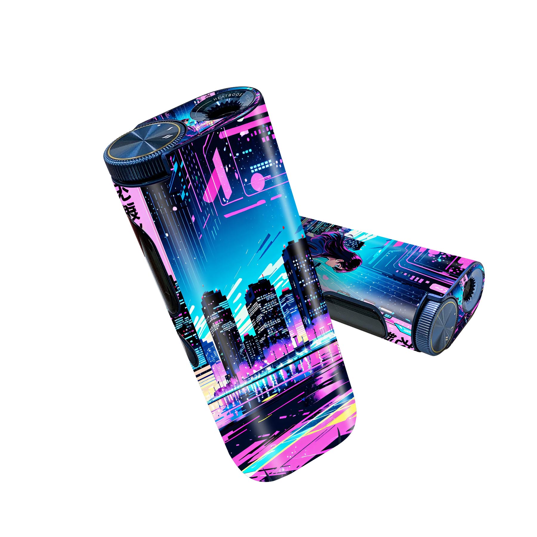 glo hyper pro 用 デザインスキンシール 側面2枚 天面3枚 セット 360°カバー ケース 保護 グロー ハイパー プロ グロウ ステッカー デコ アクセサリー 033566 建物 その1