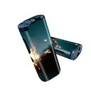 glo hyper pro 用 デザインスキンシール 側面2枚 天面3枚 セット 360°カバー ケース 保護 グロー ハイパー プロ グロウ ステッカー デコ アクセサリー 033777 線香花火