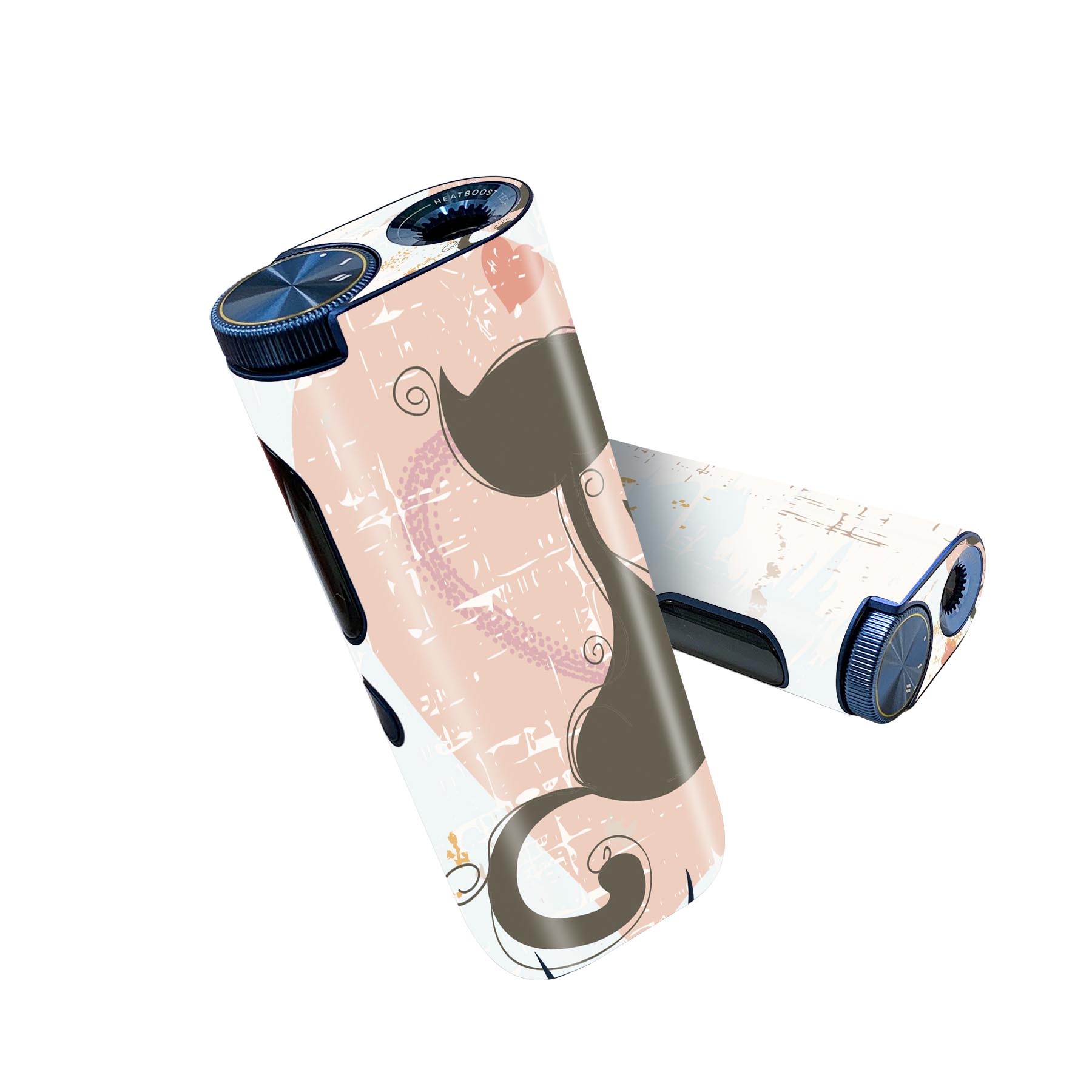 glo hyper pro 用 デザインスキンシール 側面2枚 天面3枚 セット 360°カバー ケース 保護 グロー ハイパー プロ グロウ ステッカー デコ アクセサリー 004042 猫 動物 イラスト