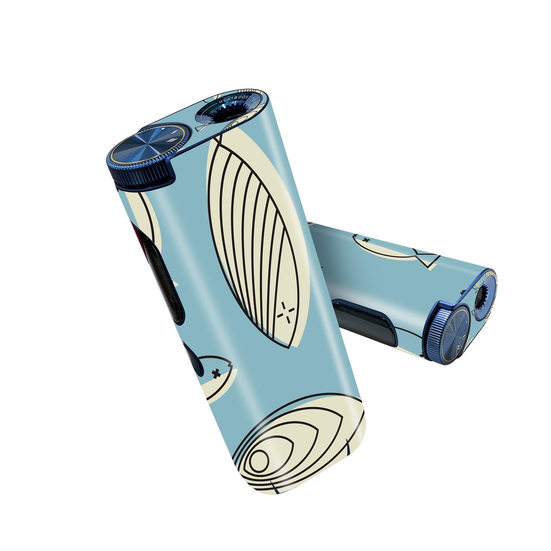 glo hyper pro 用 デザインスキンシール 側面2枚 天面3枚 セット 360°カバー ケース 保護 グロー ハイ..