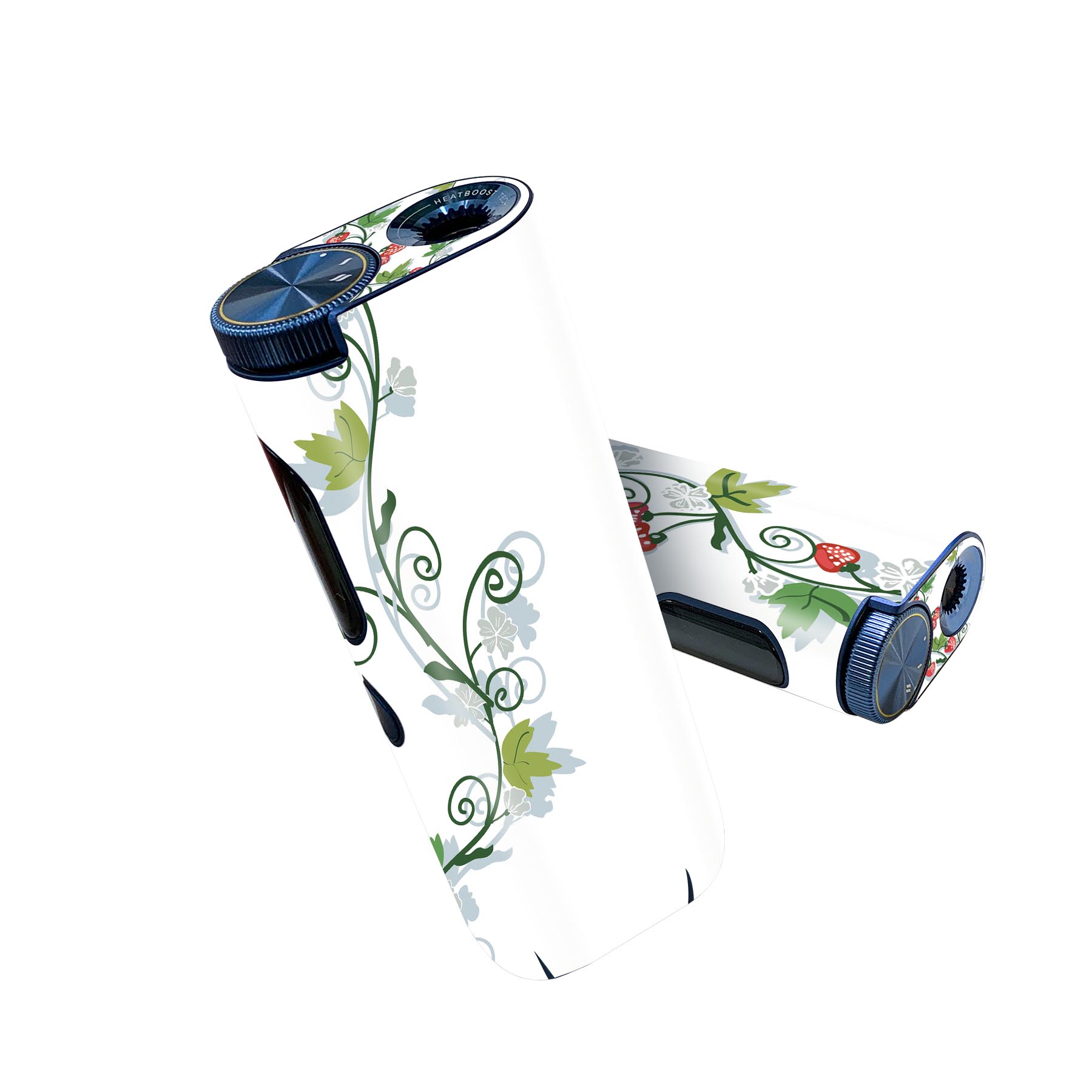 glo hyper pro 用 デザインスキンシール 側面2枚 天面3枚 セット 360°カバー ケース 保護 グロー ハイパー プロ グロウ ステッカー デコ アクセサリー 004606 苺 イラスト