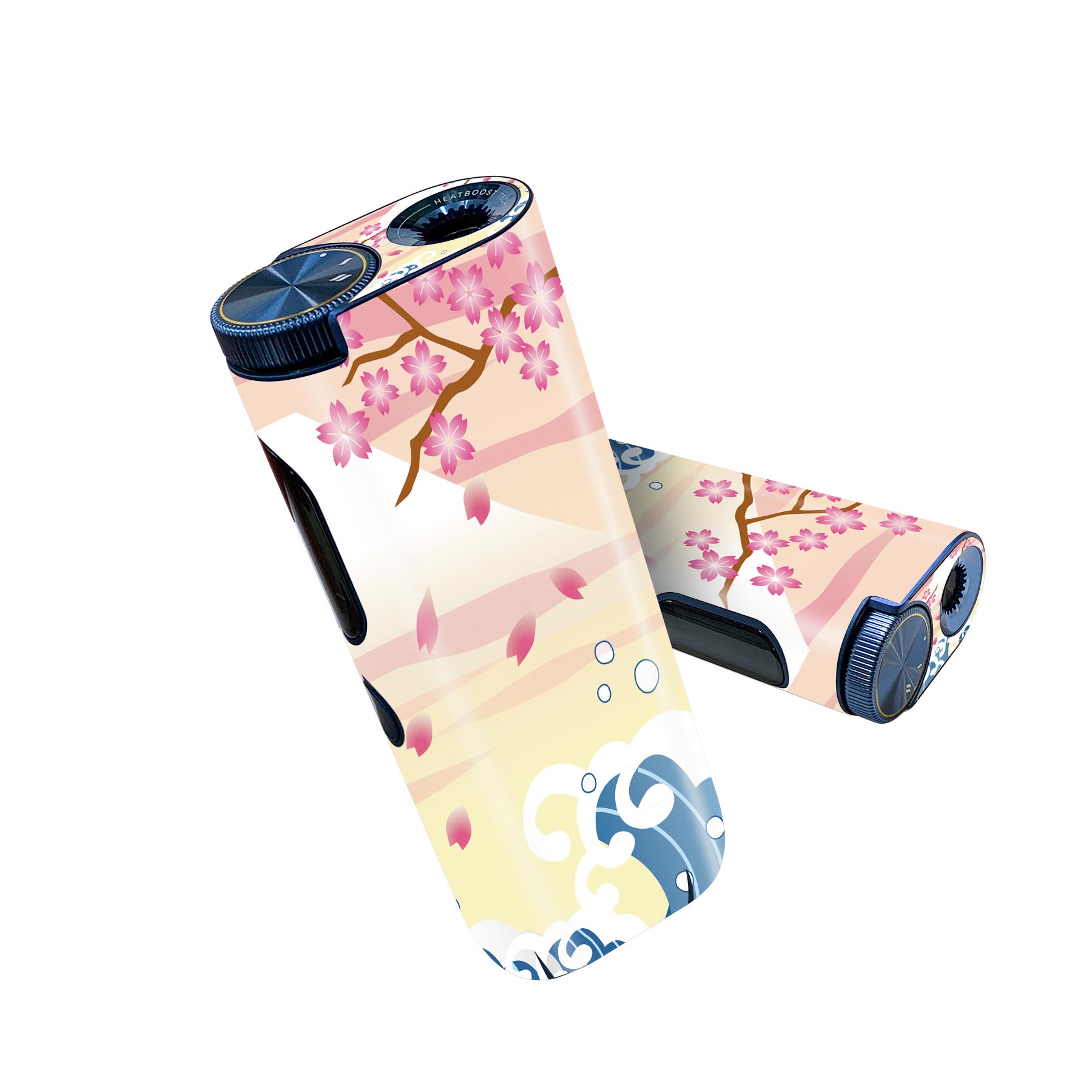 glo hyper pro 用 デザインスキンシール 側面2枚 天面3枚 セット 360°カバー ケース 保護 グロー ハイパー プロ グロウ ステッカー デコ アクセサリー 004737 和柄 和風 桜