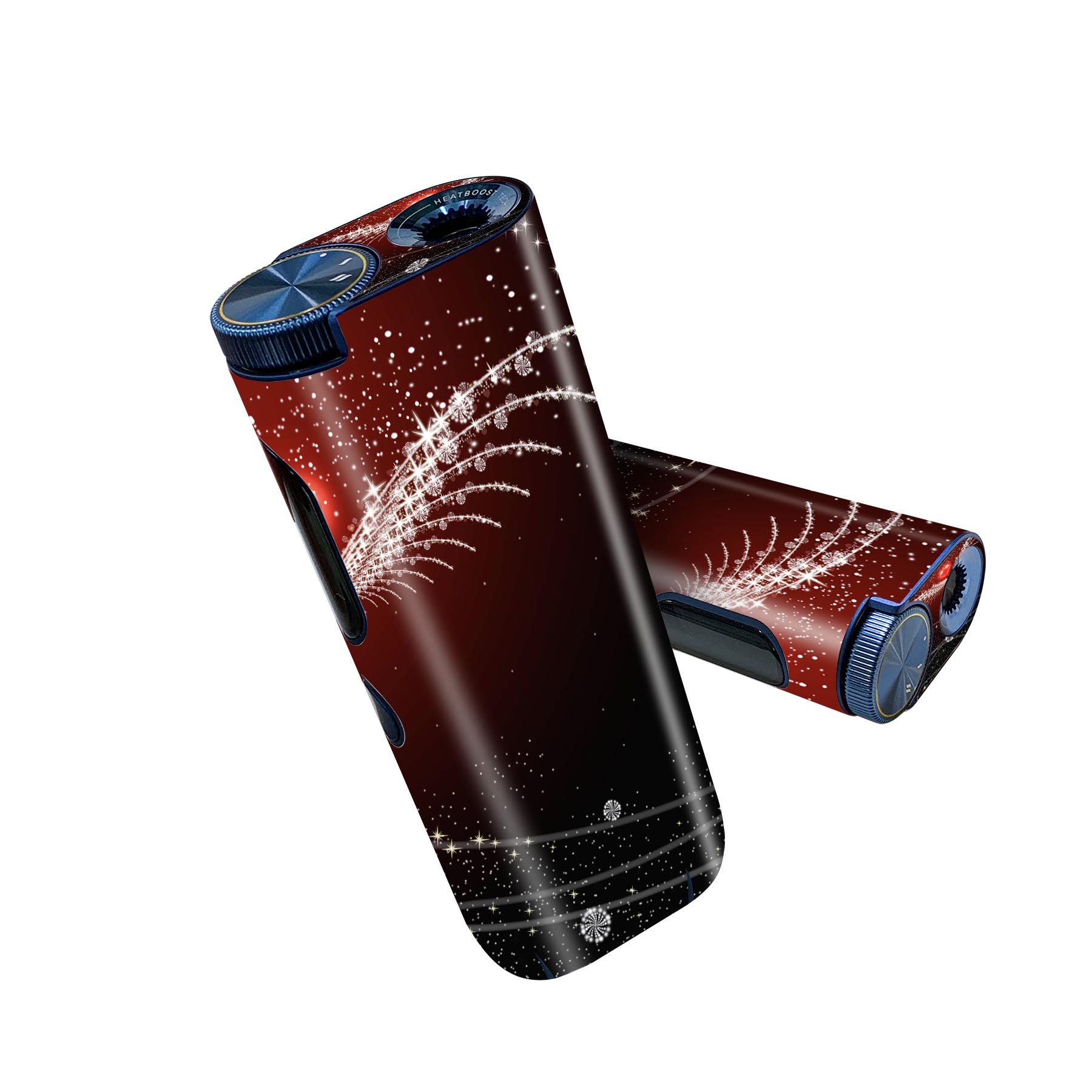 glo hyper pro 用 デザインスキンシール 側面2枚 天面3枚 セット 360°カバー ケース 保護 グロー ハイパー プロ グロウ ステッカー デコ アクセサリー 004822 ハート 羽 翼