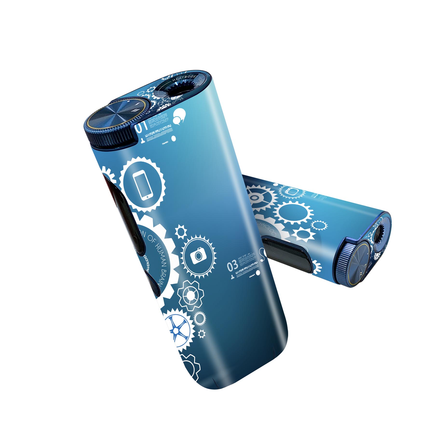 glo hyper pro 用 デザインスキンシール 側面2枚 天面3枚 セット 360°カバー ケース 保護 グロー ハイ..