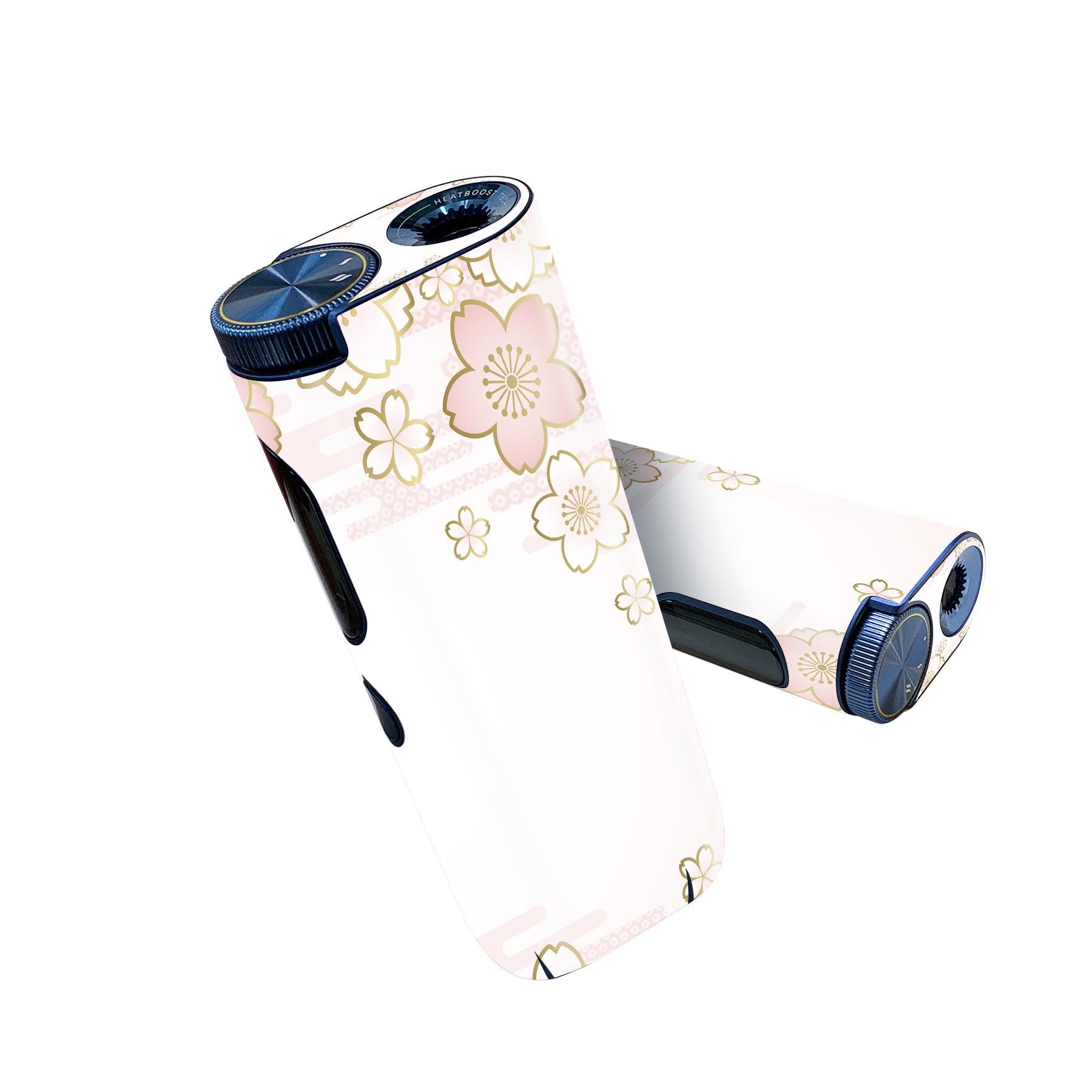 glo hyper pro 用 デザインスキンシール 側面2枚 天面3枚 セット 360°カバー ケース 保護 グロー ハイパー プロ グロウ ステッカー デコ アクセサリー 005130 桜 ピンク 和柄