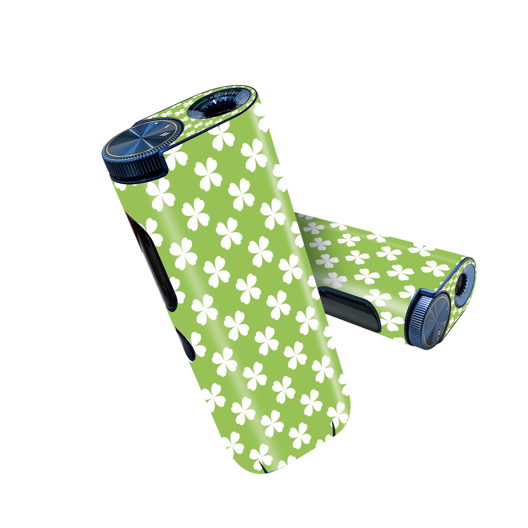 glo hyper pro 用 デザインスキンシール 側面2枚 天面3枚 セット 360°カバー ケース 保護 グロー ハイパー プロ グロウ ステッカー デコ アクセサリー 005213 四つ葉 クローバー 緑