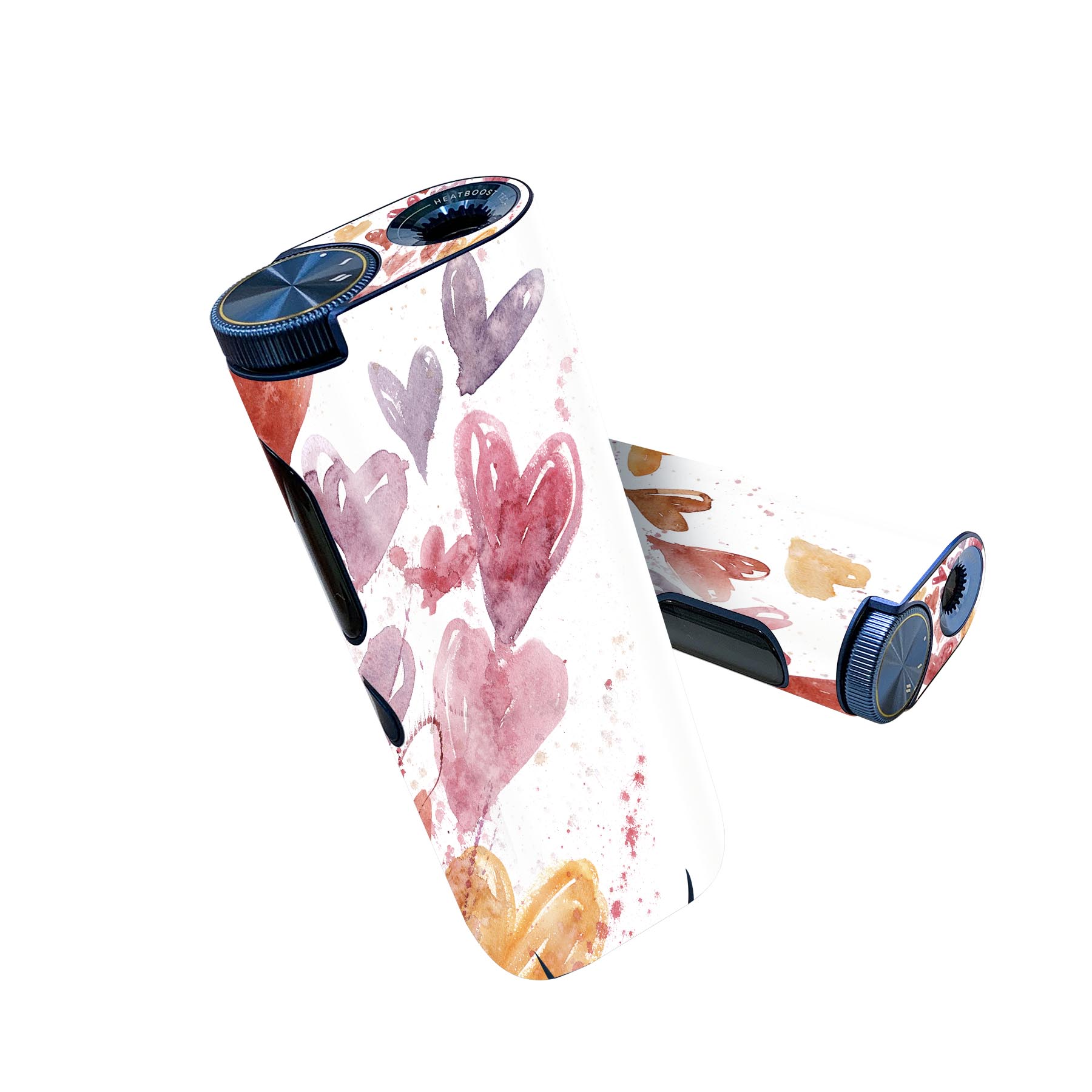 glo hyper pro 用 デザインスキンシール 側面2枚 天面3枚 セット 360°カバー ケース 保護 グロー ハイパー プロ グロウ ステッカー デコ アクセサリー 005560 ハート イラスト