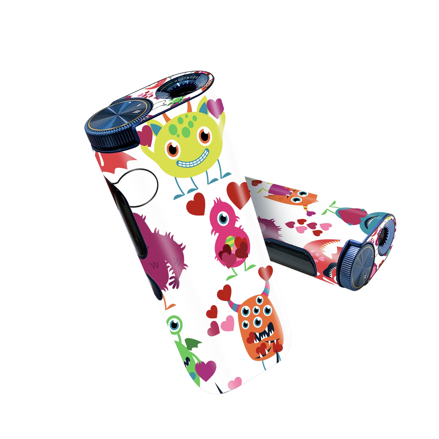 glo hyper pro 用 デザインスキンシール 側面2枚 天面3枚 セット 360°カバー ケース 保護 グロー ハイパー プロ グロウ ステッカー デコ アクセサリー 005746 モンスター キャラクター