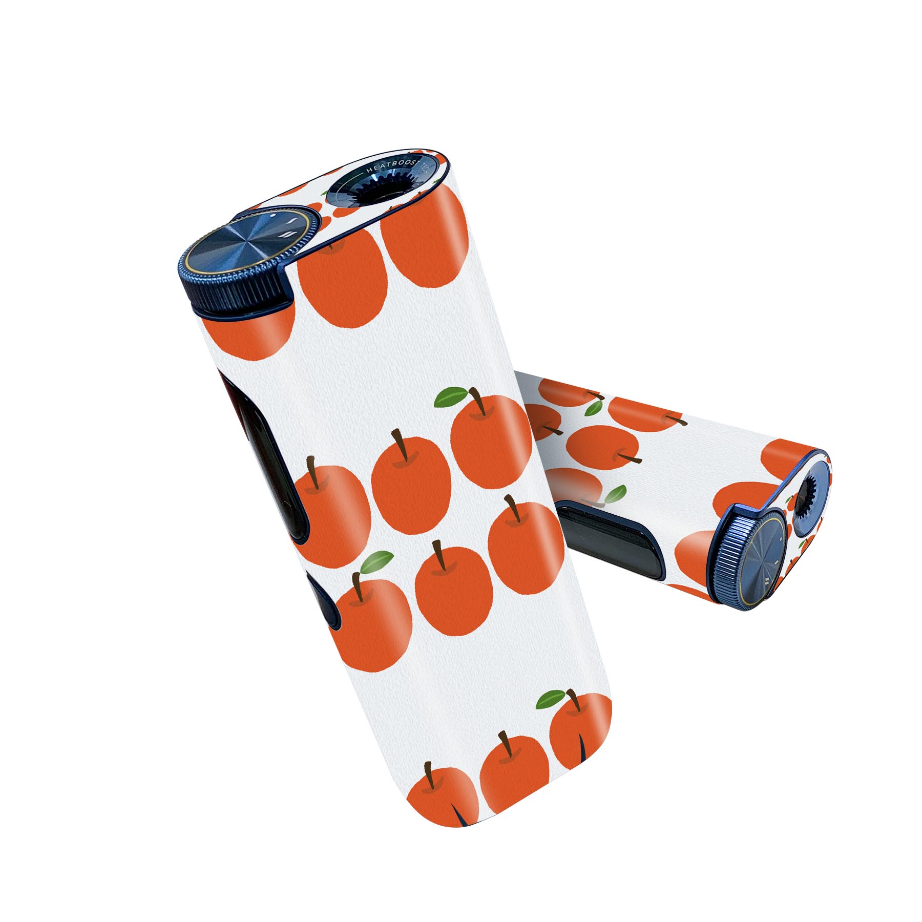 glo hyper pro 用 デザインスキンシール 側面2枚 天面3枚 セット 360°カバー ケース 保護 グロー ハイパー プロ グロウ ステッカー デコ アクセサリー 005855 りんご 林檎 イラスト