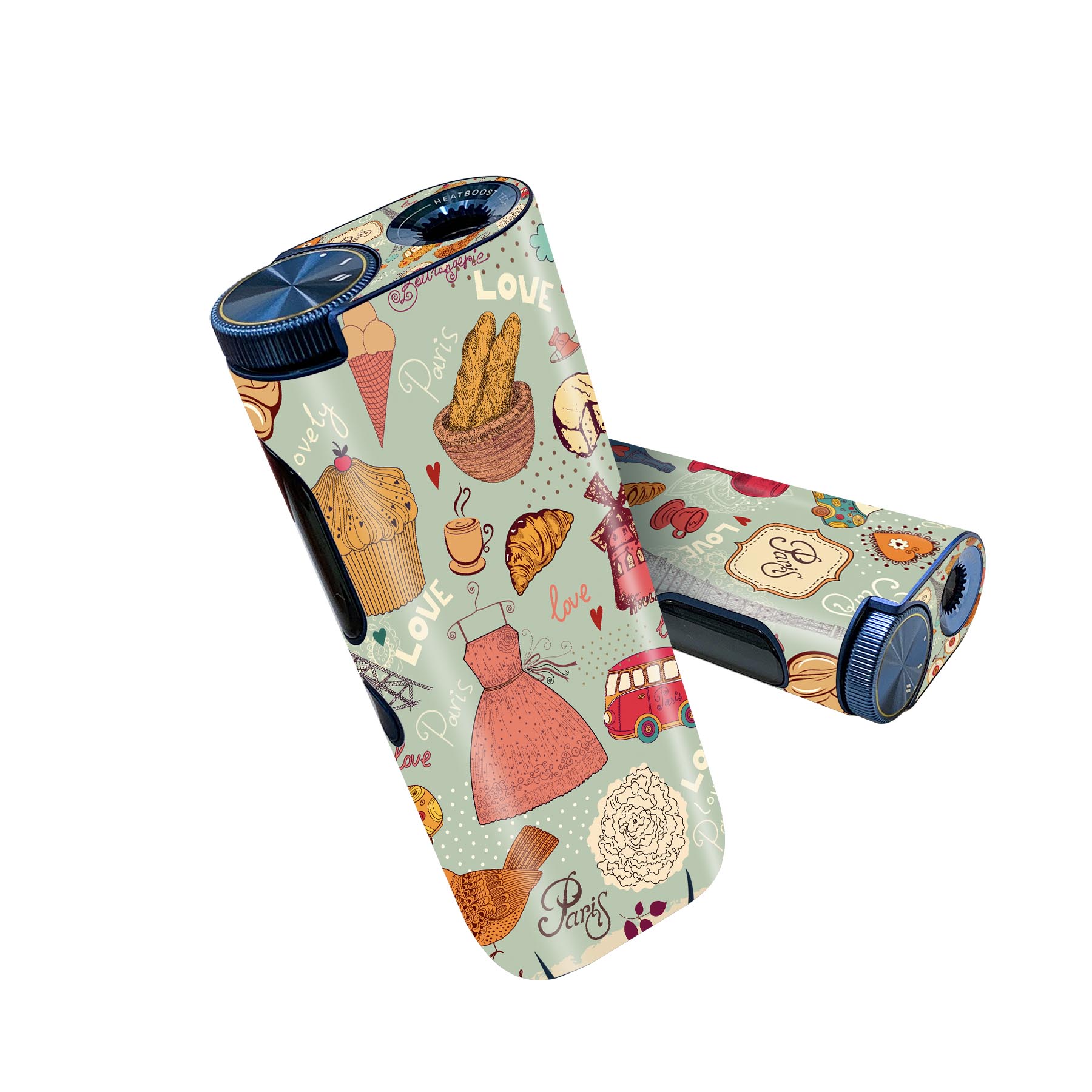 glo hyper pro 用 デザインスキンシール 側面2枚 天面3枚 セット 360°カバー ケース 保護 グロー ハイ..