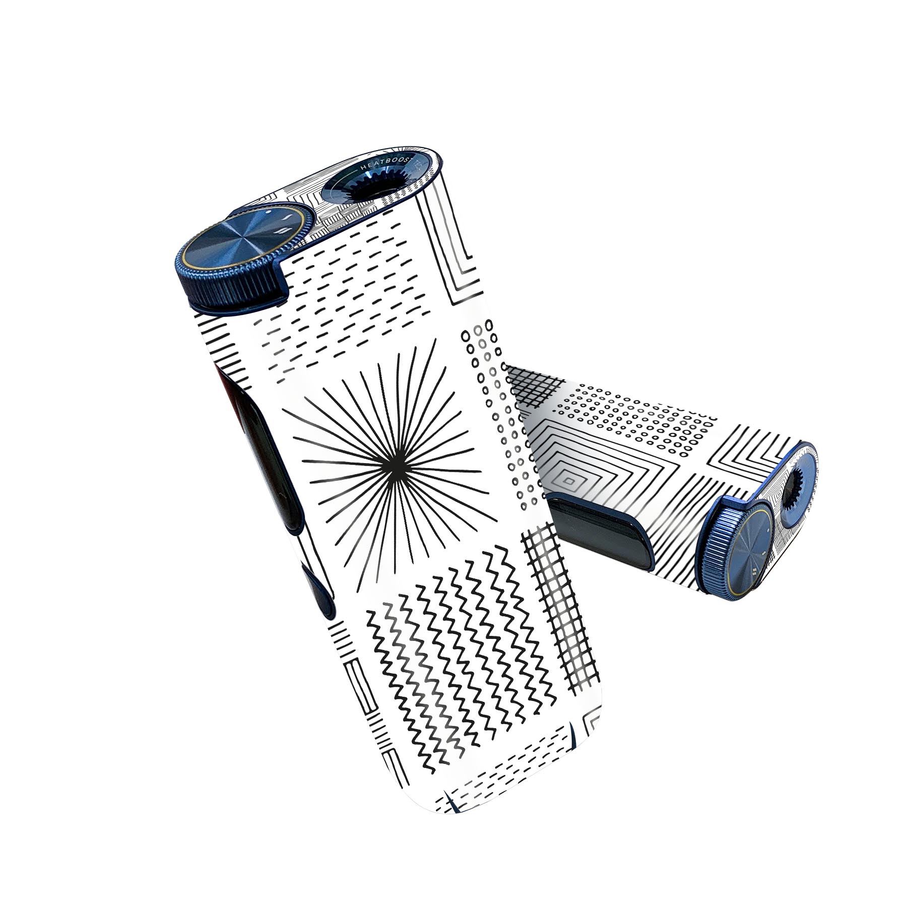 glo hyper pro 用 デザインスキンシール 側面2枚 天面3枚 セット 360°カバー ケース 保護 グロー ハイ..