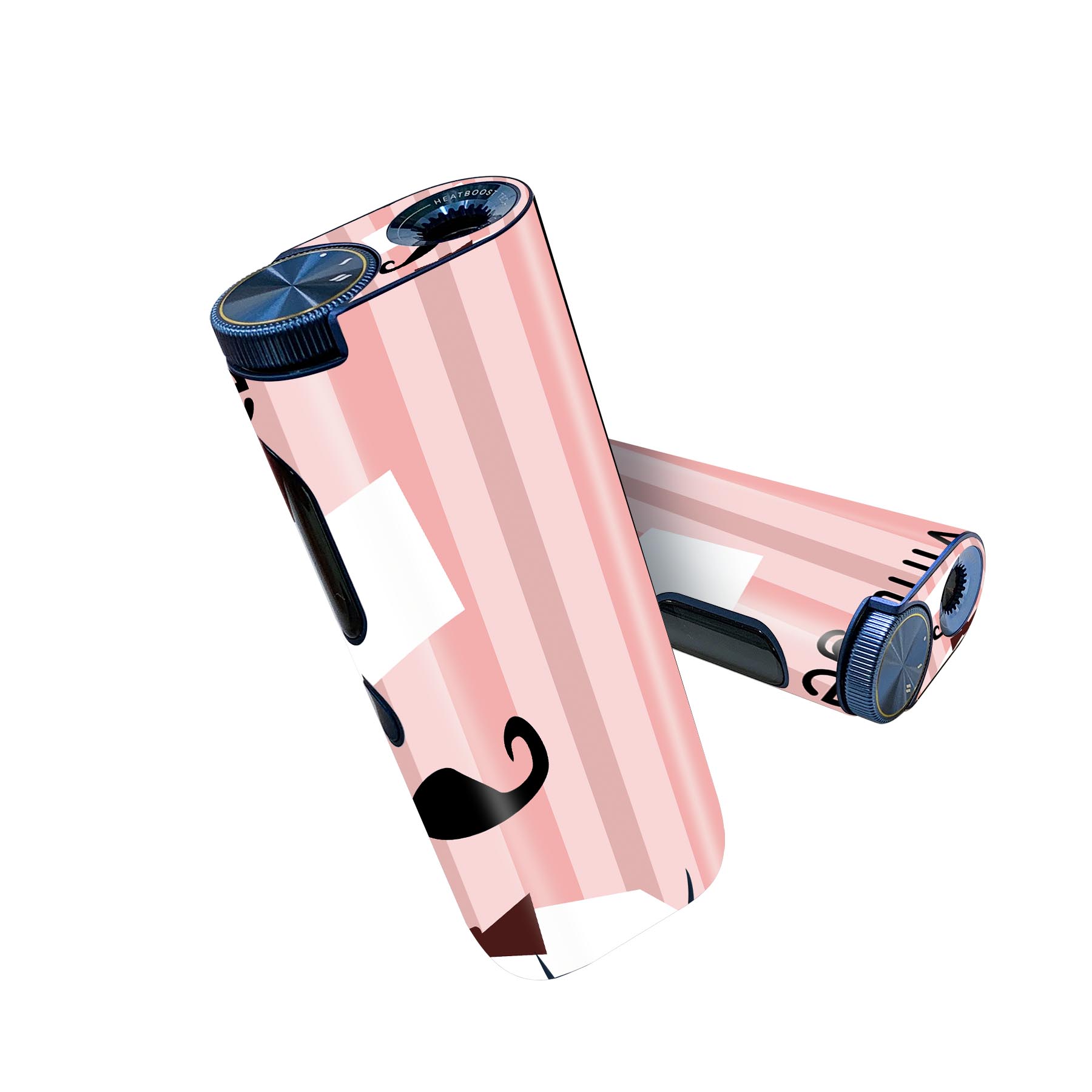 glo hyper pro 用 デザインスキンシール 側面2枚 天面3枚 セット 360°カバー ケース 保護 グロー ハイパー プロ グロウ ステッカー デコ アクセサリー 006346 ヒゲ　ひげ　ビンテージ