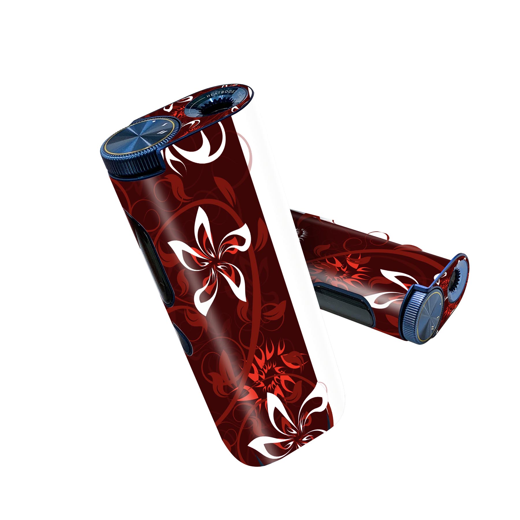 glo hyper pro 用 デザインスキンシール 側面2枚 天面3枚 セット 360°カバー ケース 保護 グロー ハイパー プロ グロウ ステッカー デコ アクセサリー 006361 花