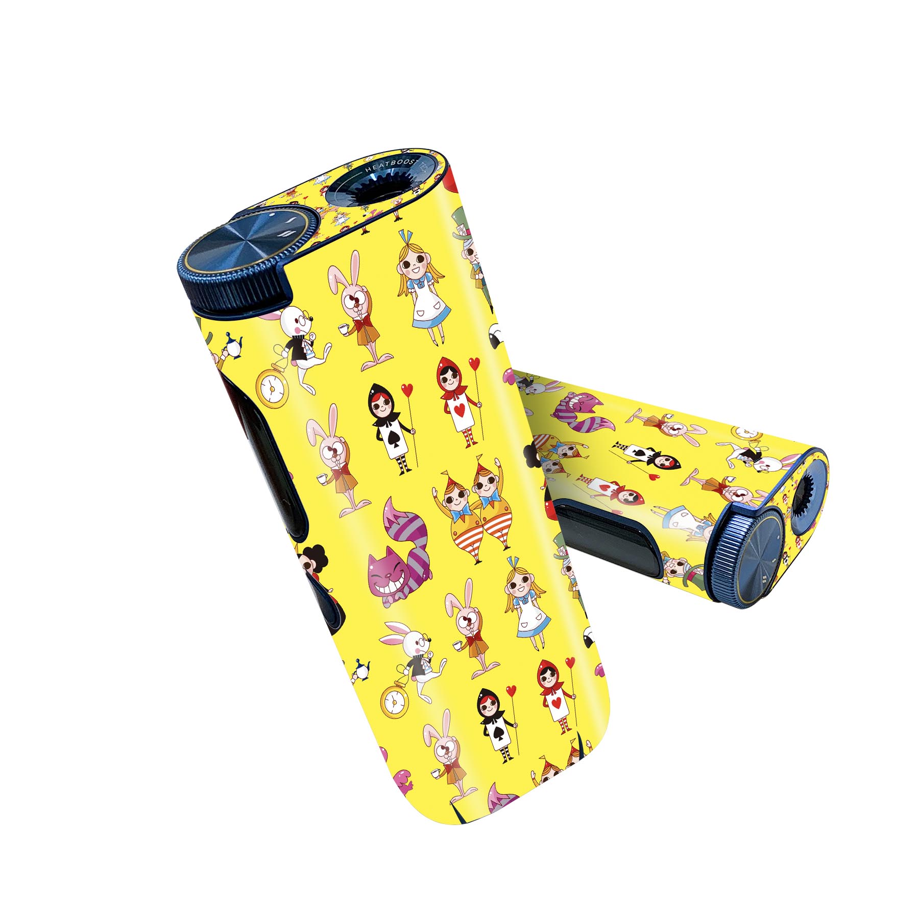 glo hyper pro 用 デザインスキンシール 側面2枚 天面3枚 セット 360°カバー ケース 保護 グロー ハイパー プロ グロウ ステッカー デコ アクセサリー 006721 アリス　イラスト　模様