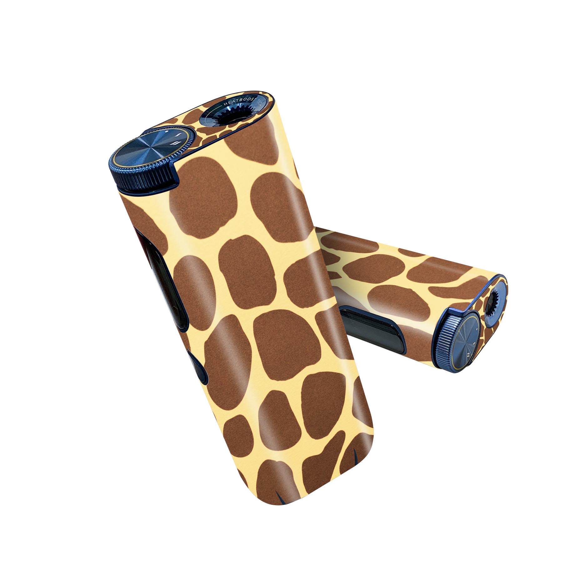 glo hyper pro 用 デザインスキンシール 側面2枚 天面3枚 セット 360°カバー ケース 保護 グロー ハイパー プロ グロウ ステッカー デコ アクセサリー 006925 ジラフ柄　模様　動物