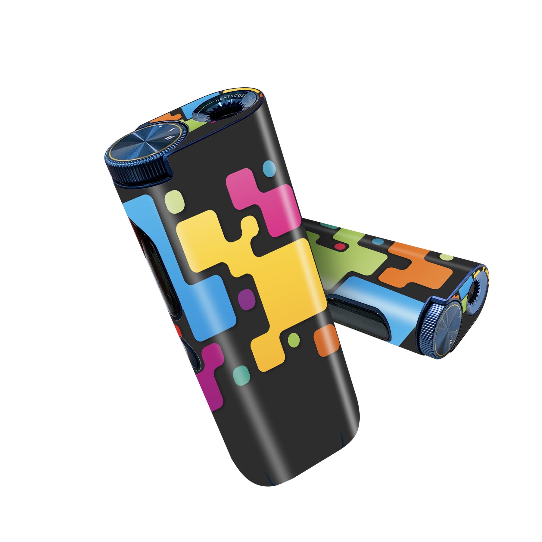 glo hyper pro 用 デザインスキンシール 側面2枚 天面3枚 セット 360°カバー ケース 保護 グロー ハイパー プロ グロウ ステッカー デコ アクセサリー 006938 カラフル　模様