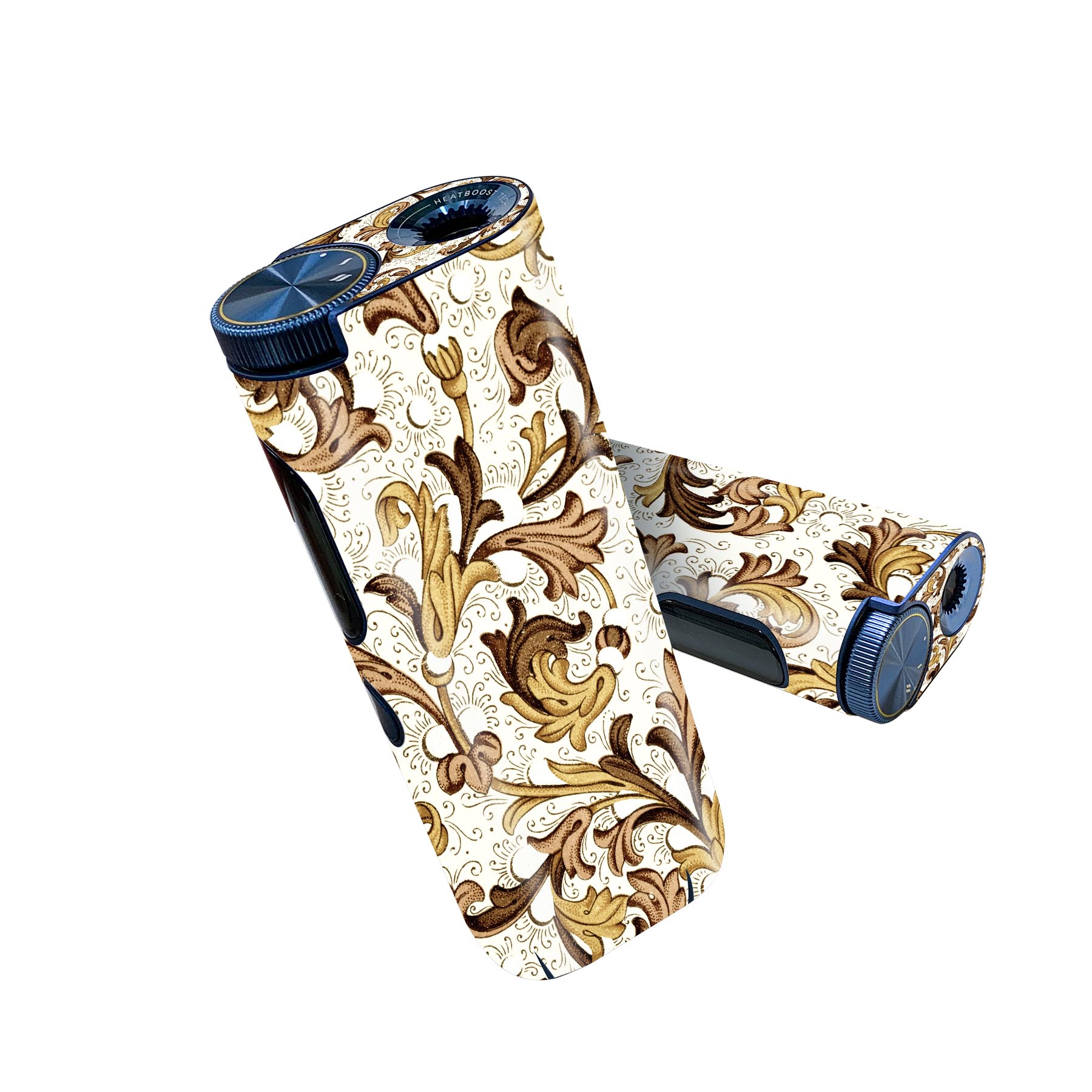 glo hyper pro 用 デザインスキンシール 側面2枚 天面3枚 セット 360°カバー ケース 保護 グロー ハイパー プロ グロウ ステッカー デコ アクセサリー 006944 植物　模様