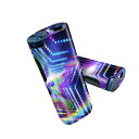 glo hyper pro 用 デザインスキンシール 側面2枚 天面3枚 セット 360°カバー ケース 保護 グロー ハイパー プロ グロウ ステッカー デコ アクセサリー 007397 カラフル レインボー 星 スター