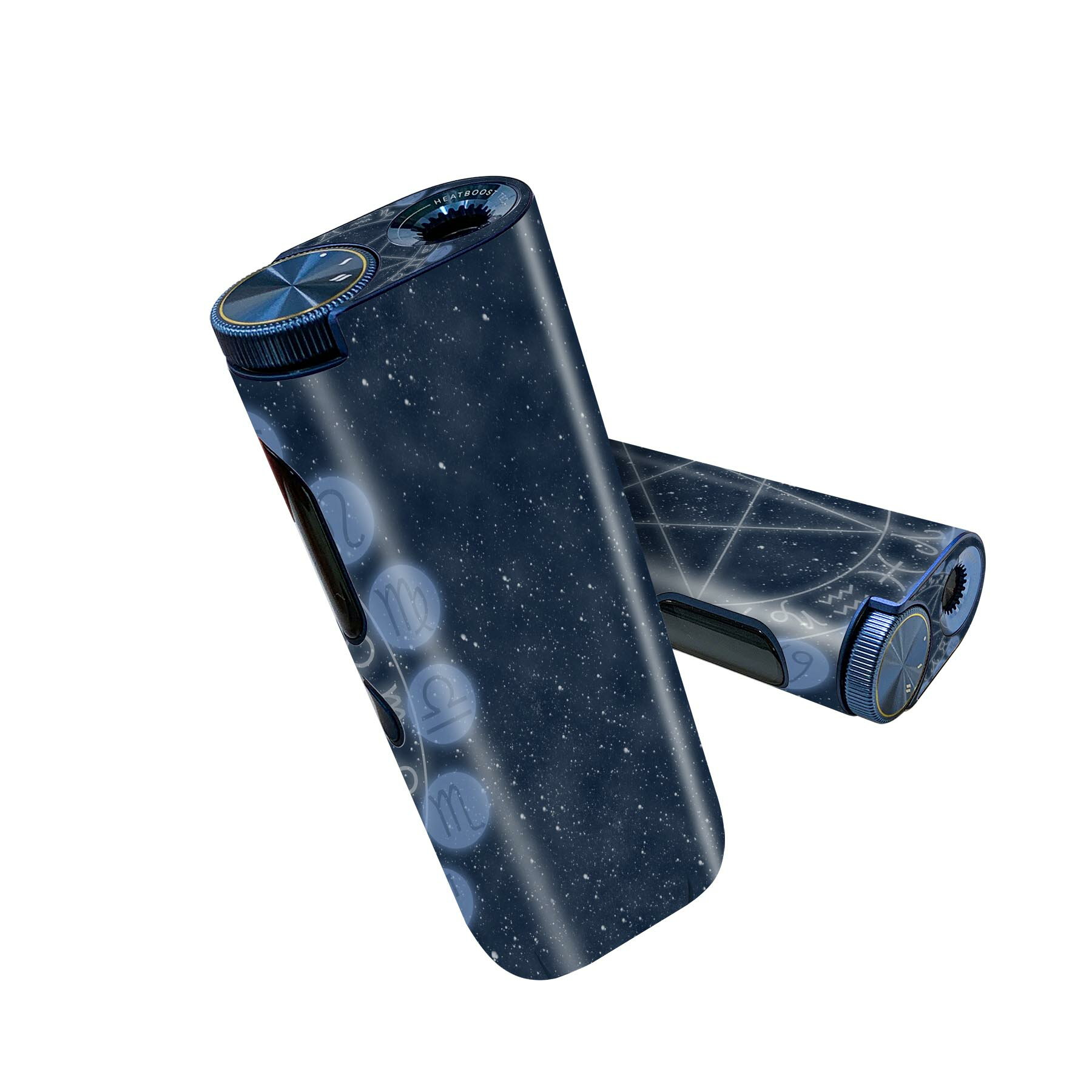 glo hyper pro 用 デザインスキンシール 側面2枚 天面3枚 セット 360°カバー ケース 保護 グロー ハイパー プロ グロウ ステッカー デコ アクセサリー 008166 星座 青 ブルー 空 夜