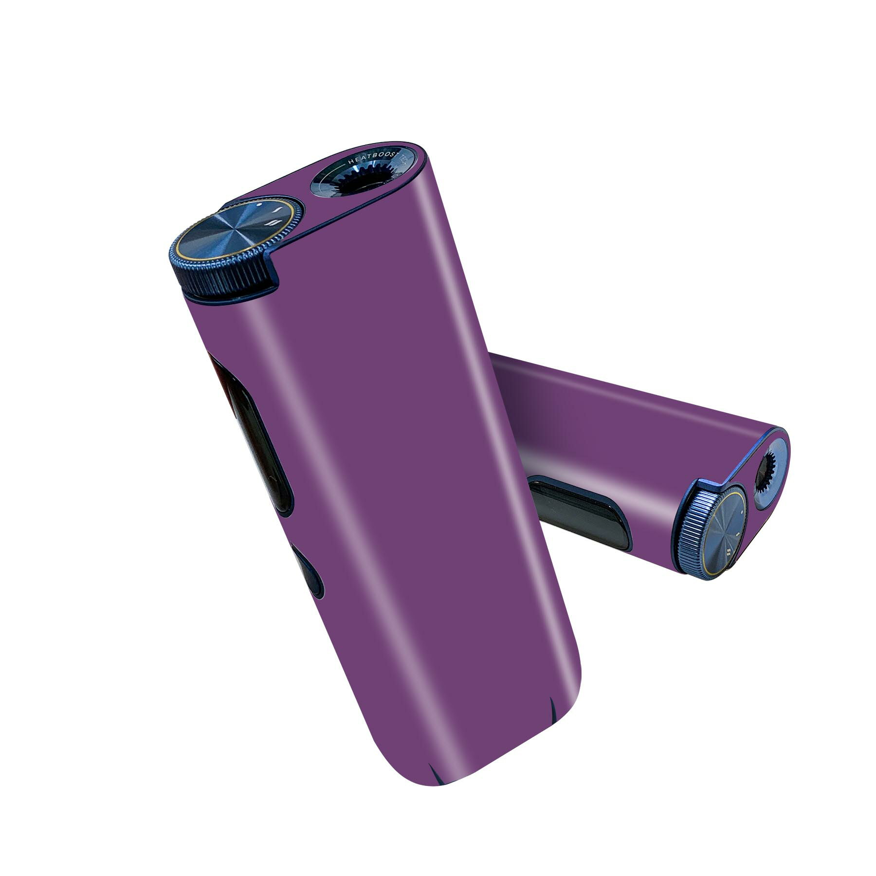 glo hyper pro 用 デザインスキンシール 側面2枚 天面3枚 セット 360°カバー ケース 保護 グロー ハイパー プロ グロウ ステッカー デコ アクセサリー 008961 シンプル　無地　紫