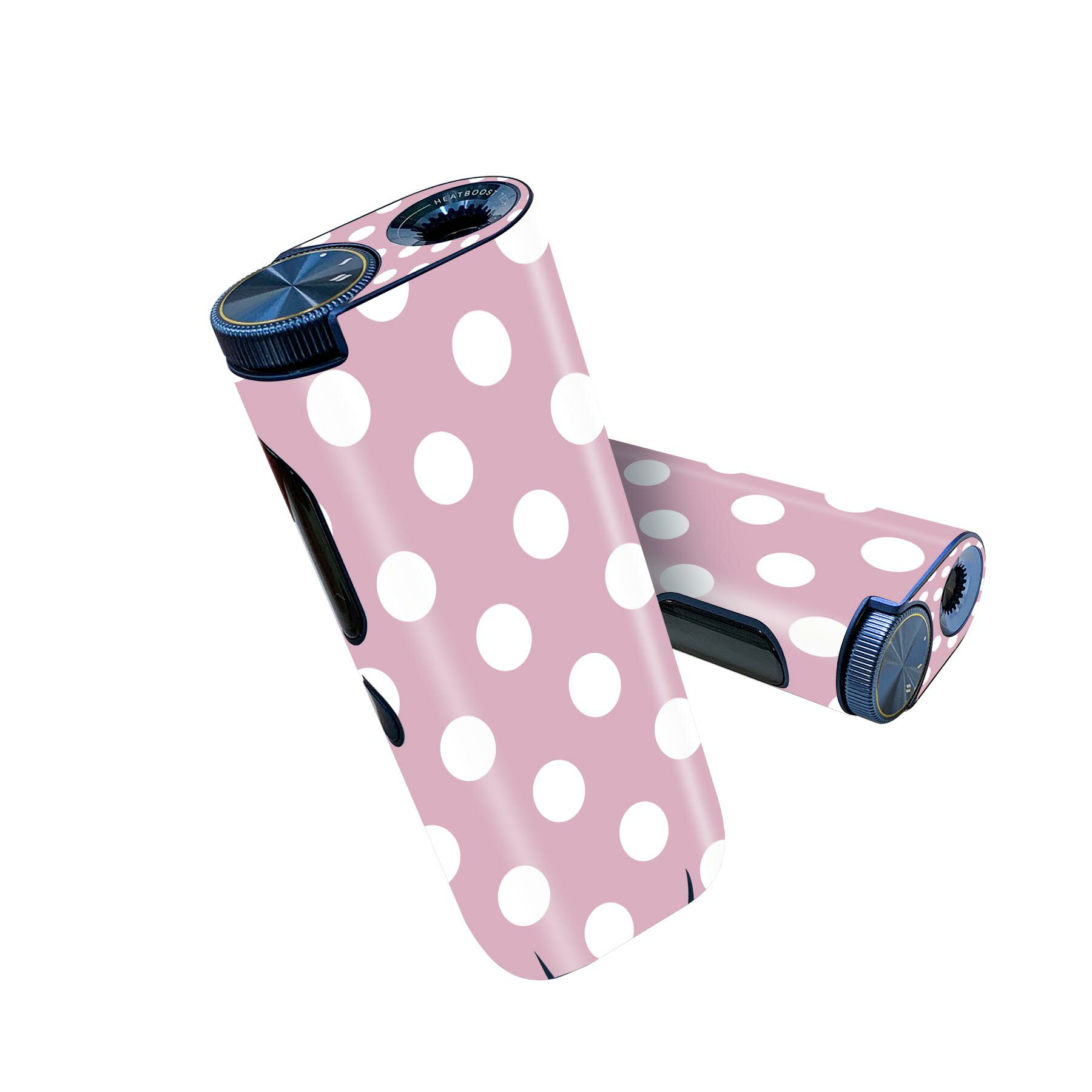 glo hyper pro 用 デザインスキンシール 側面2枚 天面3枚 セット 360°カバー ケース 保護 グロー ハイパー プロ グロウ ステッカー デコ アクセサリー 009059 シンプル　水玉　ドット　ピンク