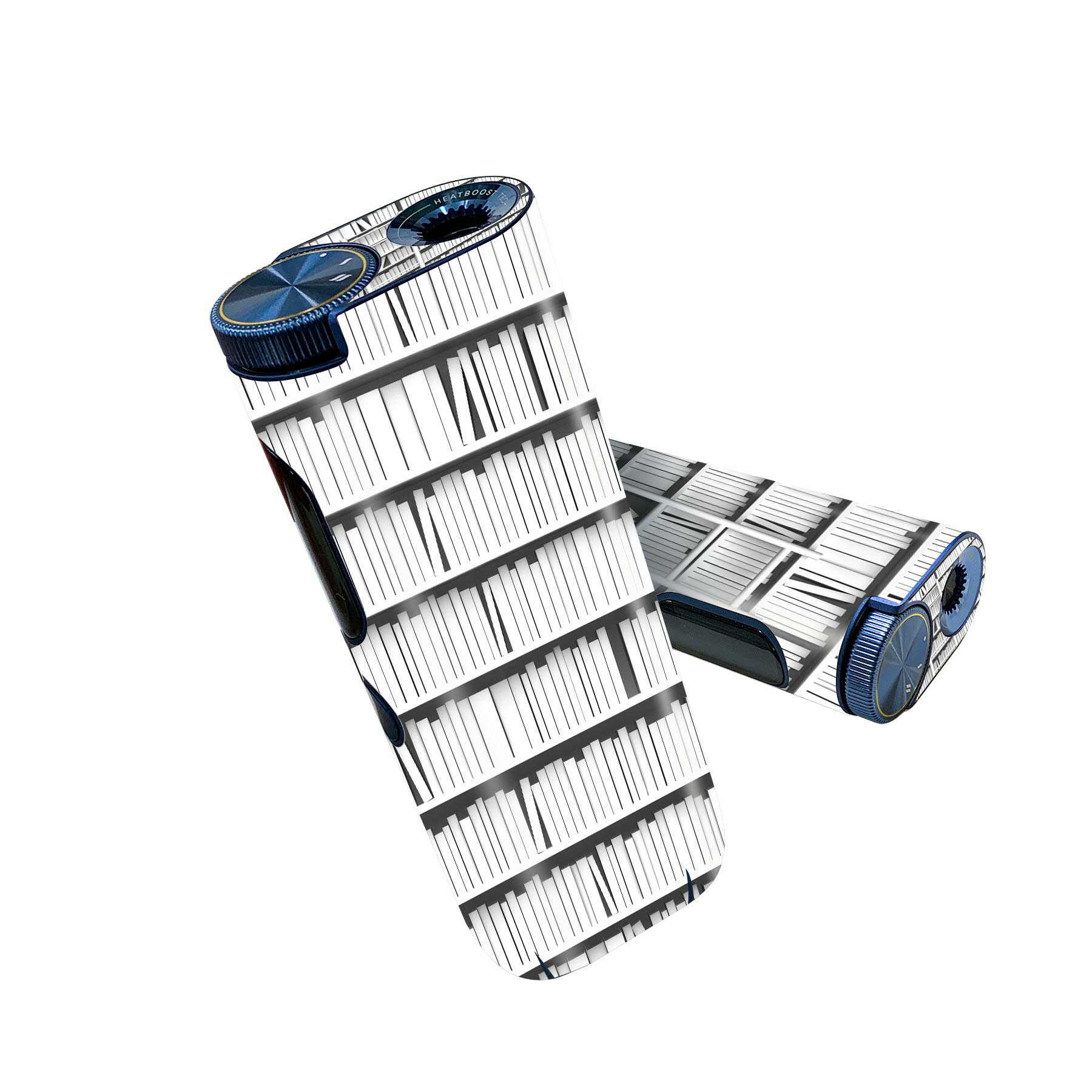 glo hyper pro 用 デザインスキンシール 側面2枚 天面3枚 セット 360°カバー ケース 保護 グロー ハイパー プロ グロウ ステッカー デコ アクセサリー 009157 モノクロ　白　黒