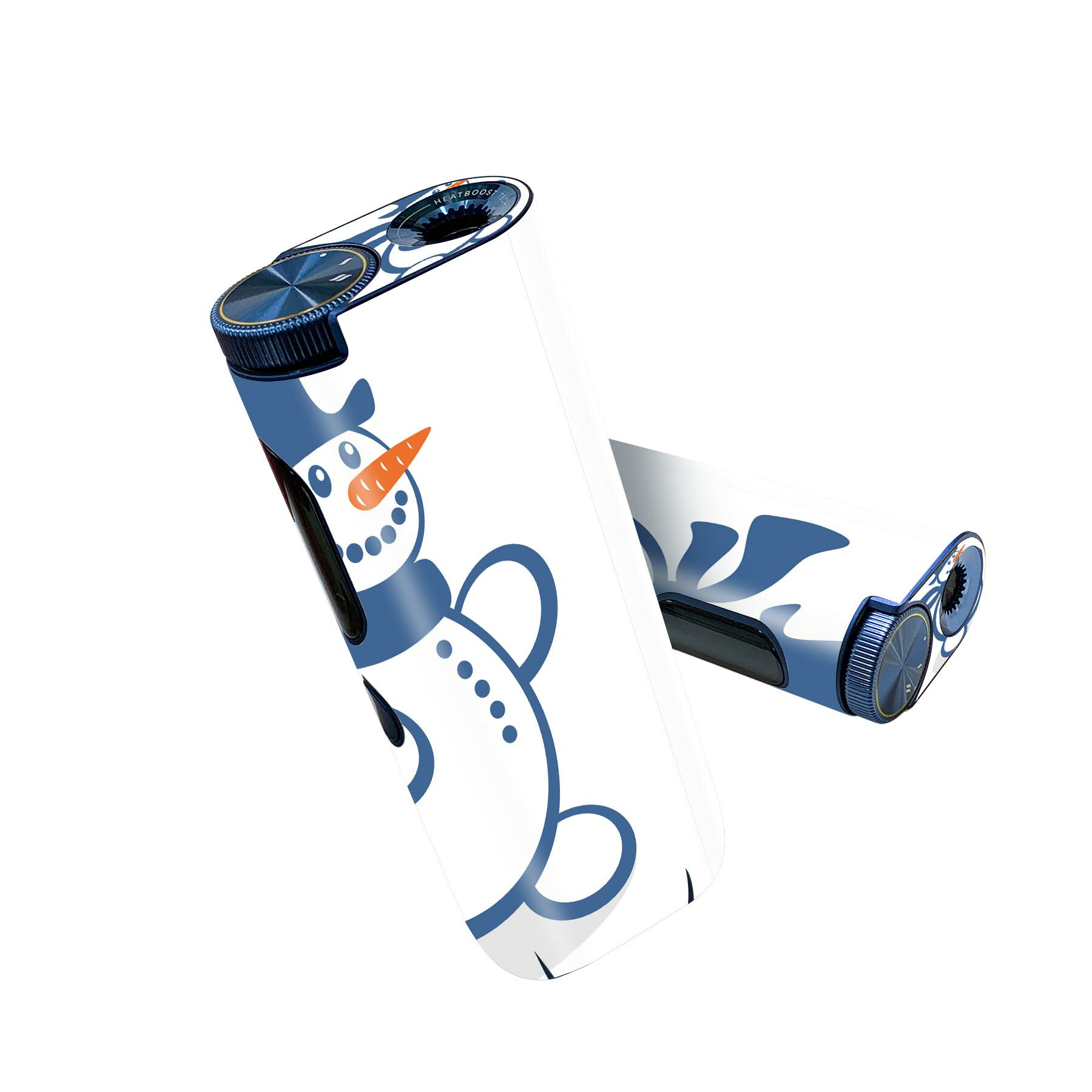 glo hyper pro 用 デザインスキンシール 側面2枚 天面3枚 セット 360°カバー ケース 保護 グロー ハイパー プロ グロウ ステッカー デコ アクセサリー 009239 キャラクター　スノーマン　冬