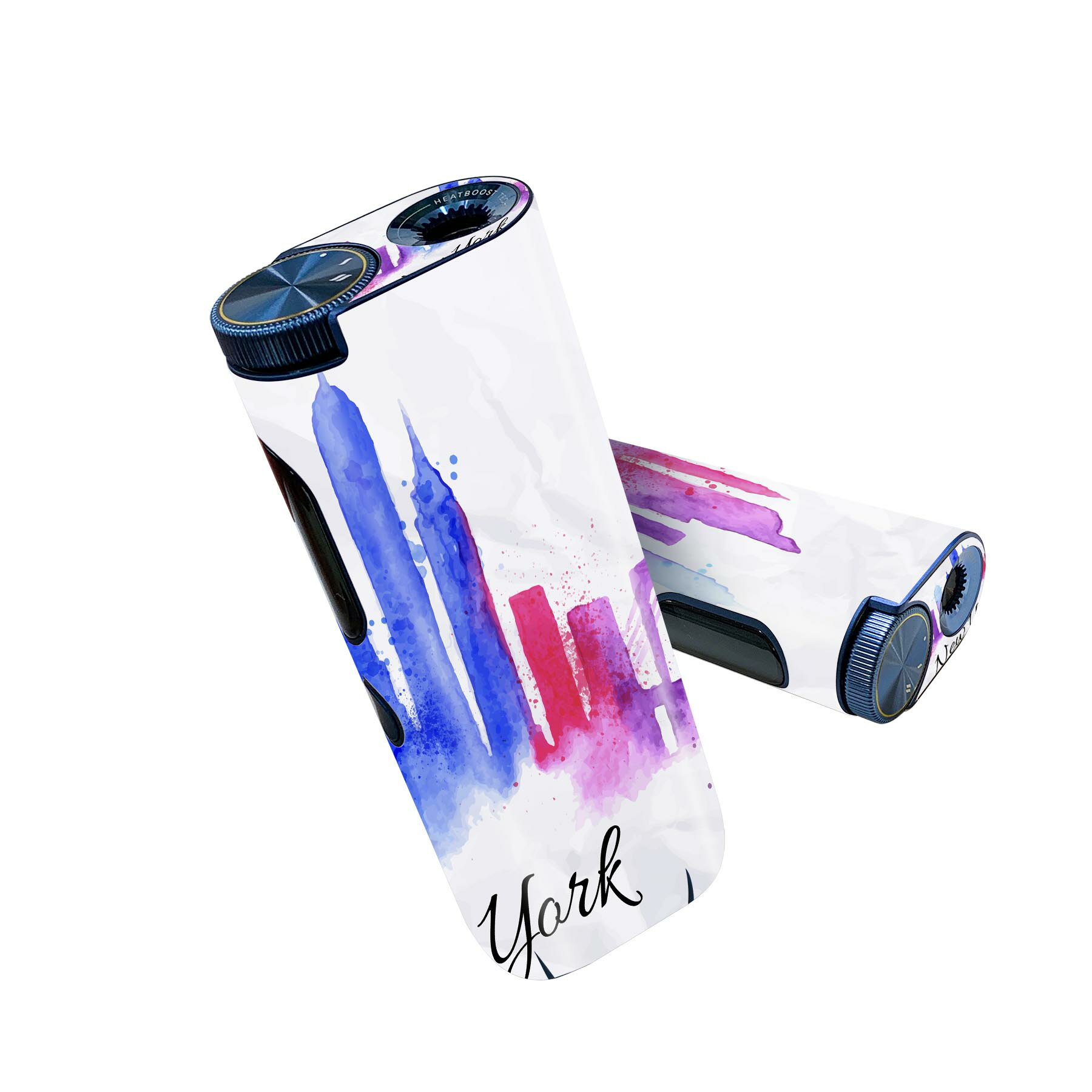 glo hyper pro 用 デザインスキンシール 側面2枚 天面3枚 セット 360°カバー ケース 保護 グロー ハイパー プロ グロウ ステッカー デコ アクセサリー 009586 風景 景色 外国 水彩